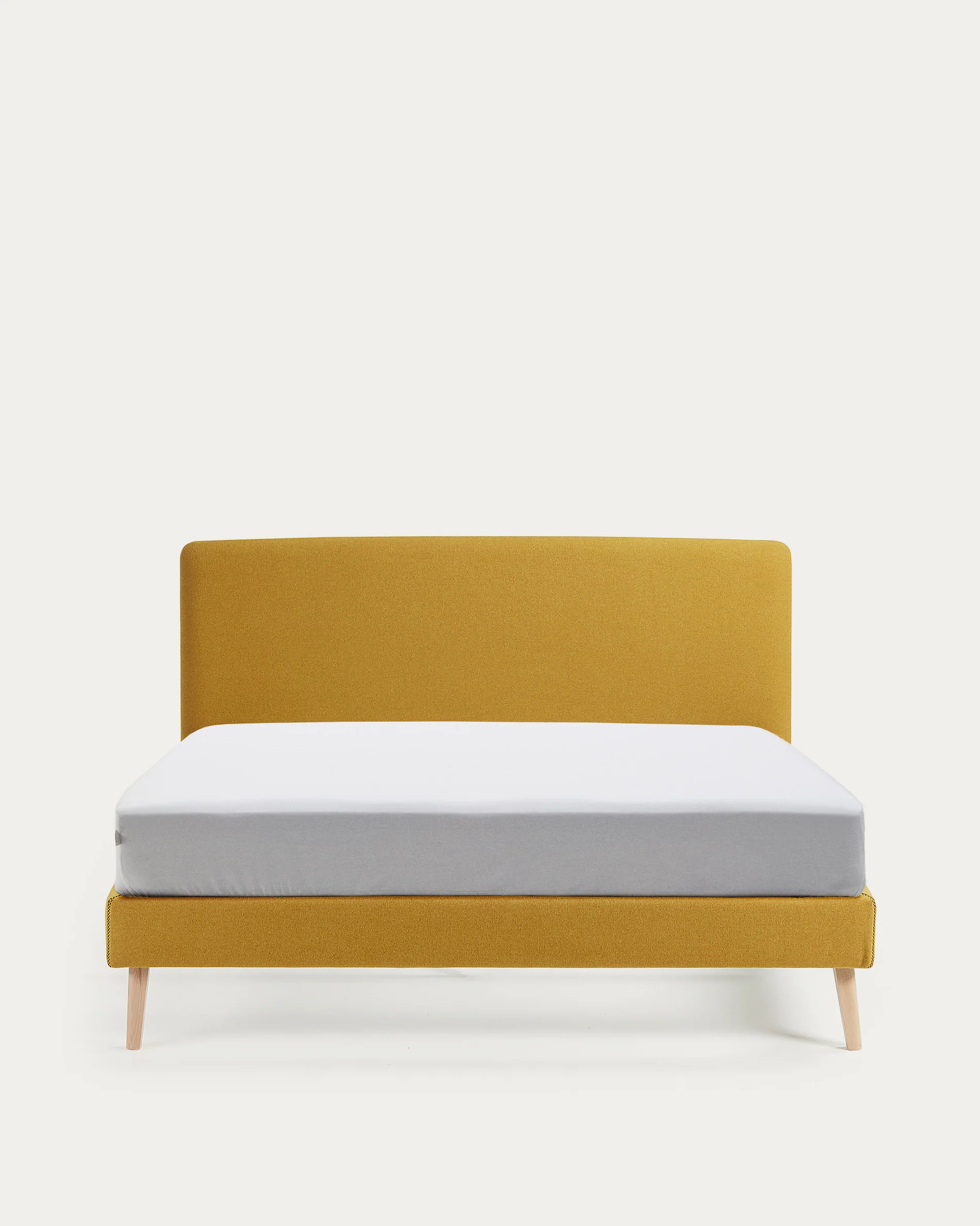 Dyla bed cover in mustard for a 160 x 200 cm mattress
