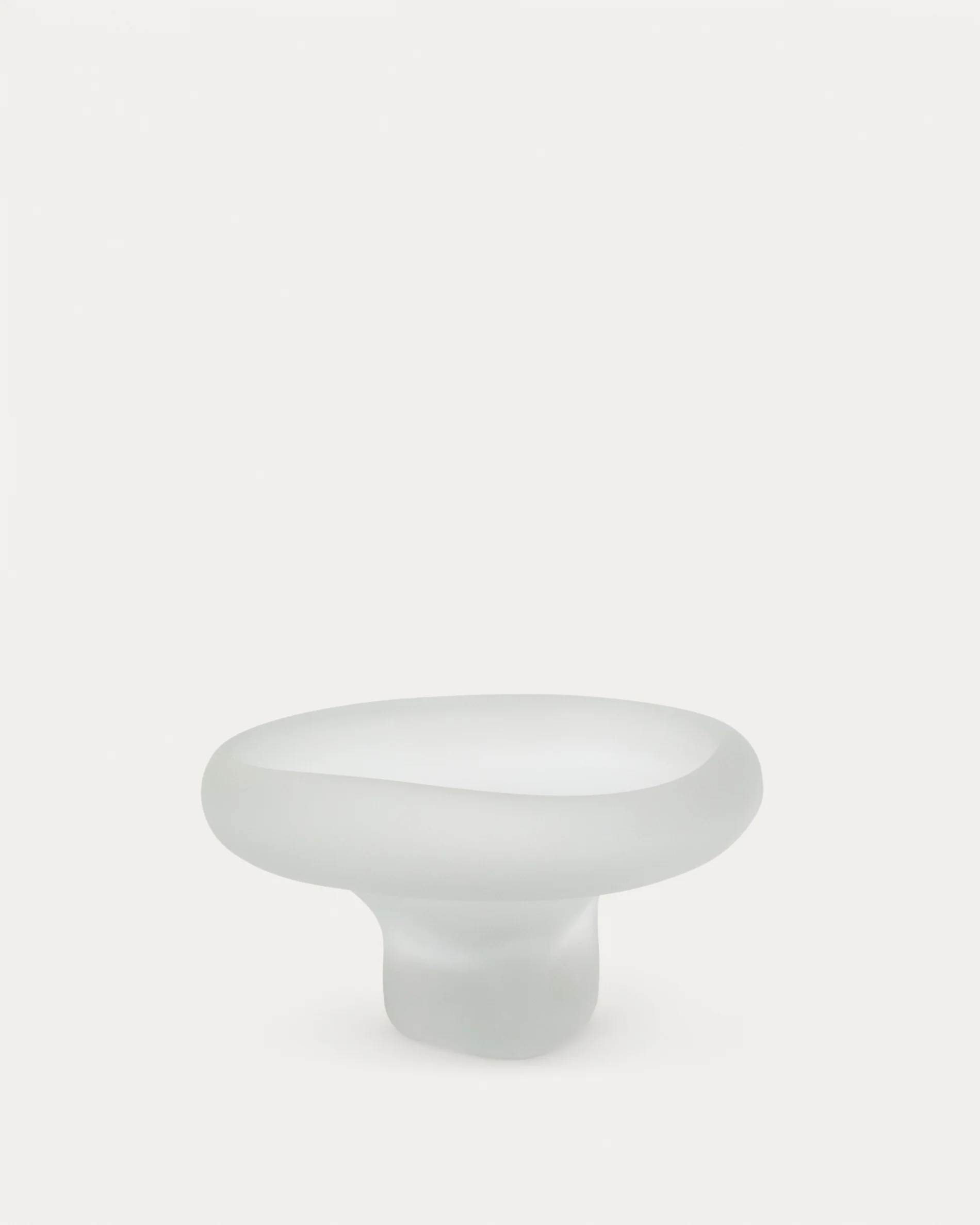 Ondaro frosted glass centrepiece 15cm