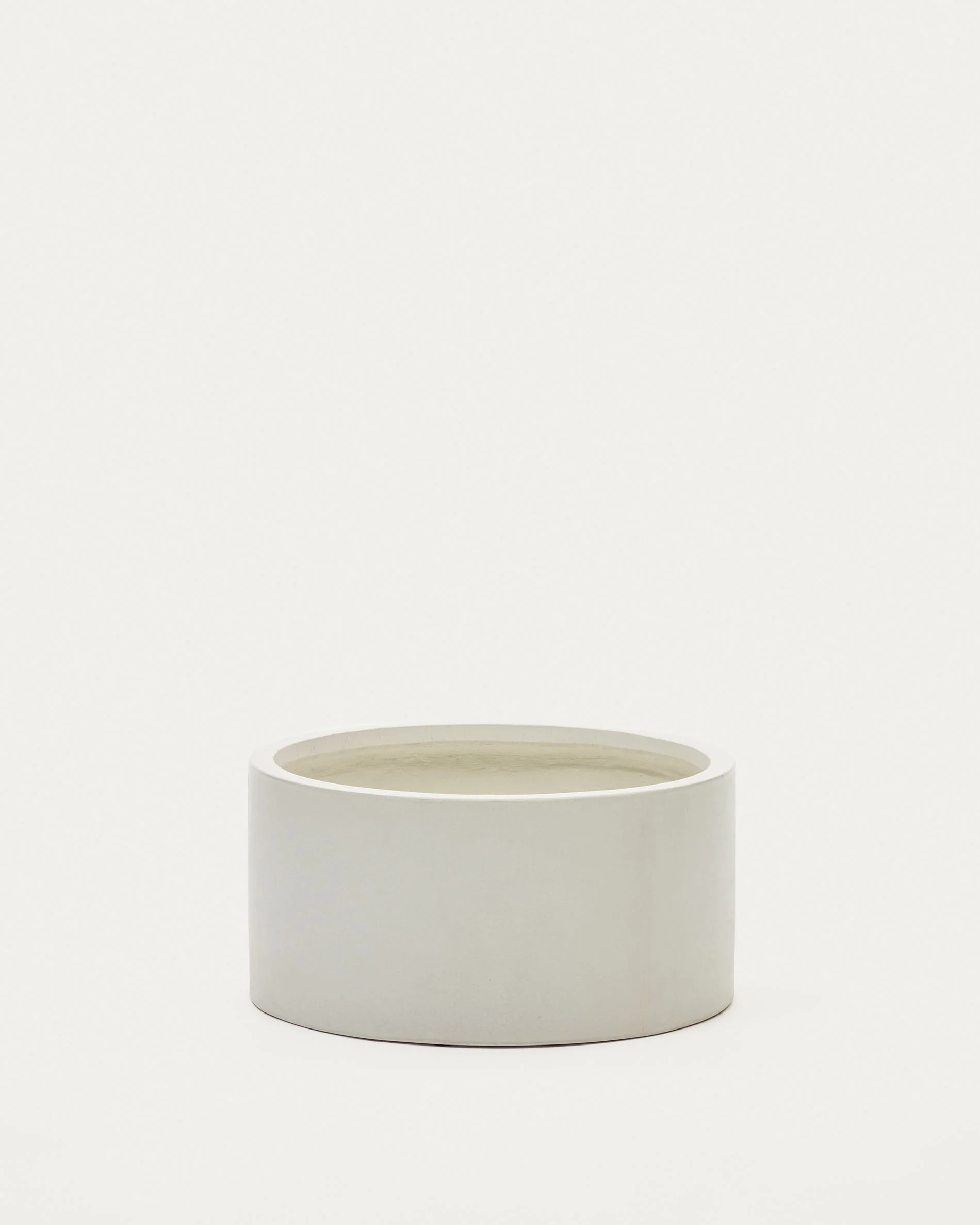 Aiguablava plant pot in white cement, Ø 62 cm