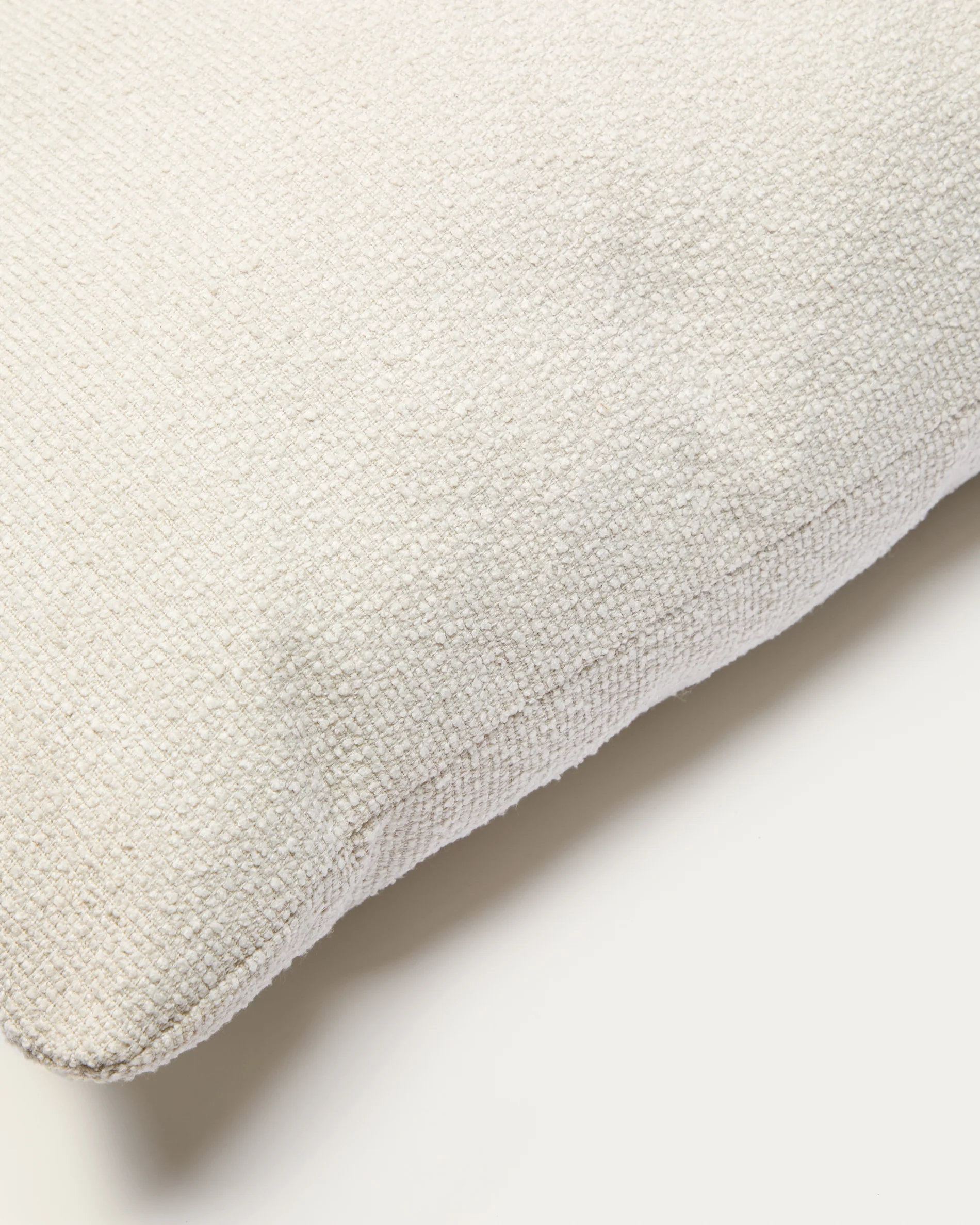 Martina ecru chenille cushion 60 x 52cm