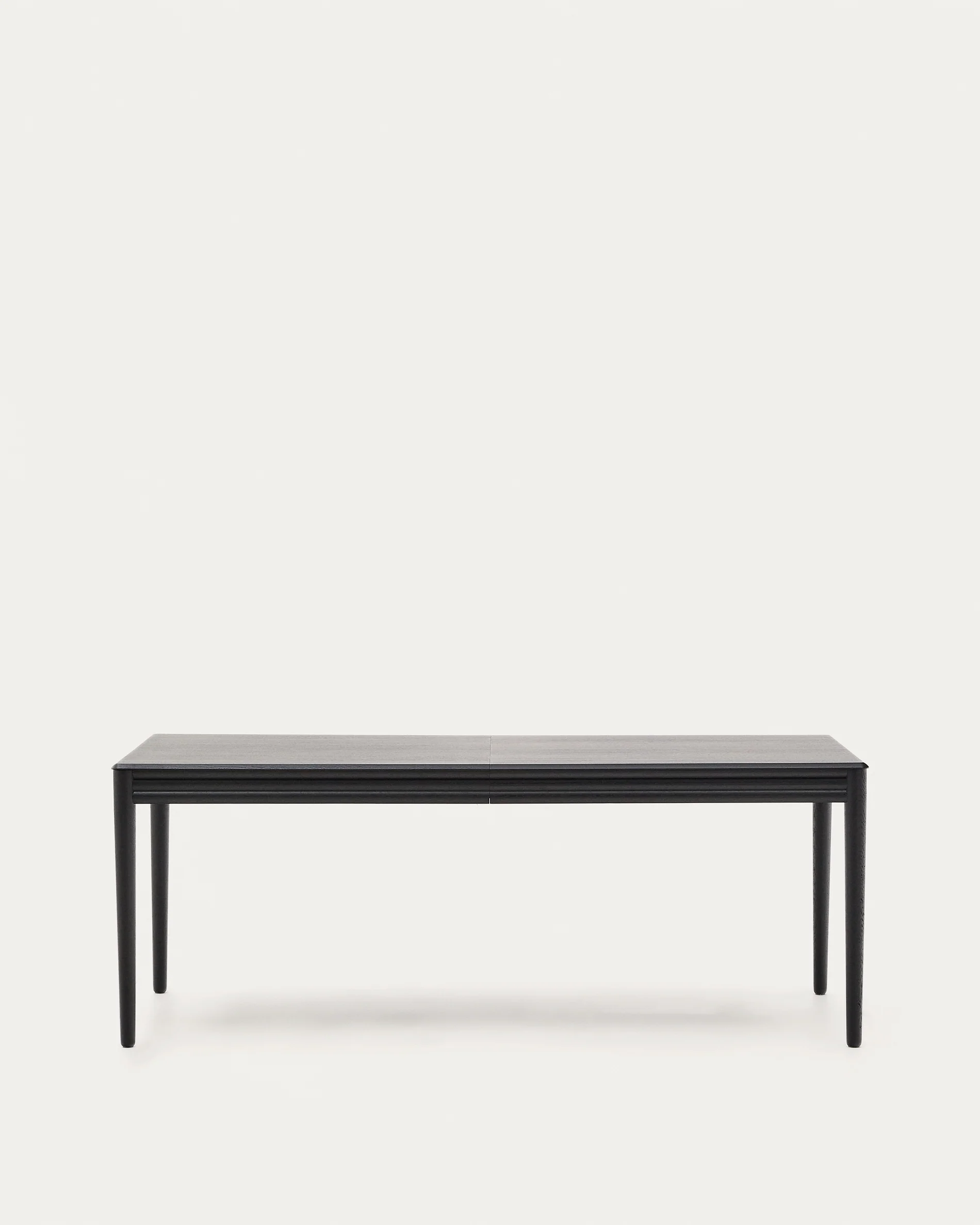 Lenon extending table in black oak veneer and solid oak 200(280)x90cm FSC Mix Credit