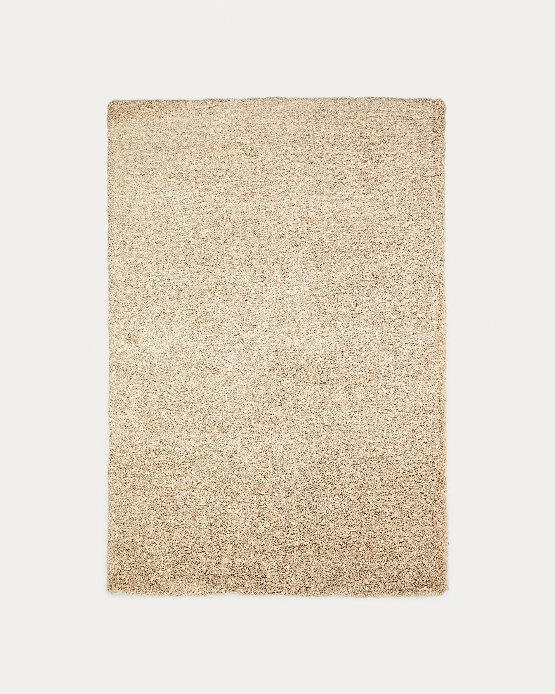 Neade rug, cotton and polyester in beige, 200 x 300 cm