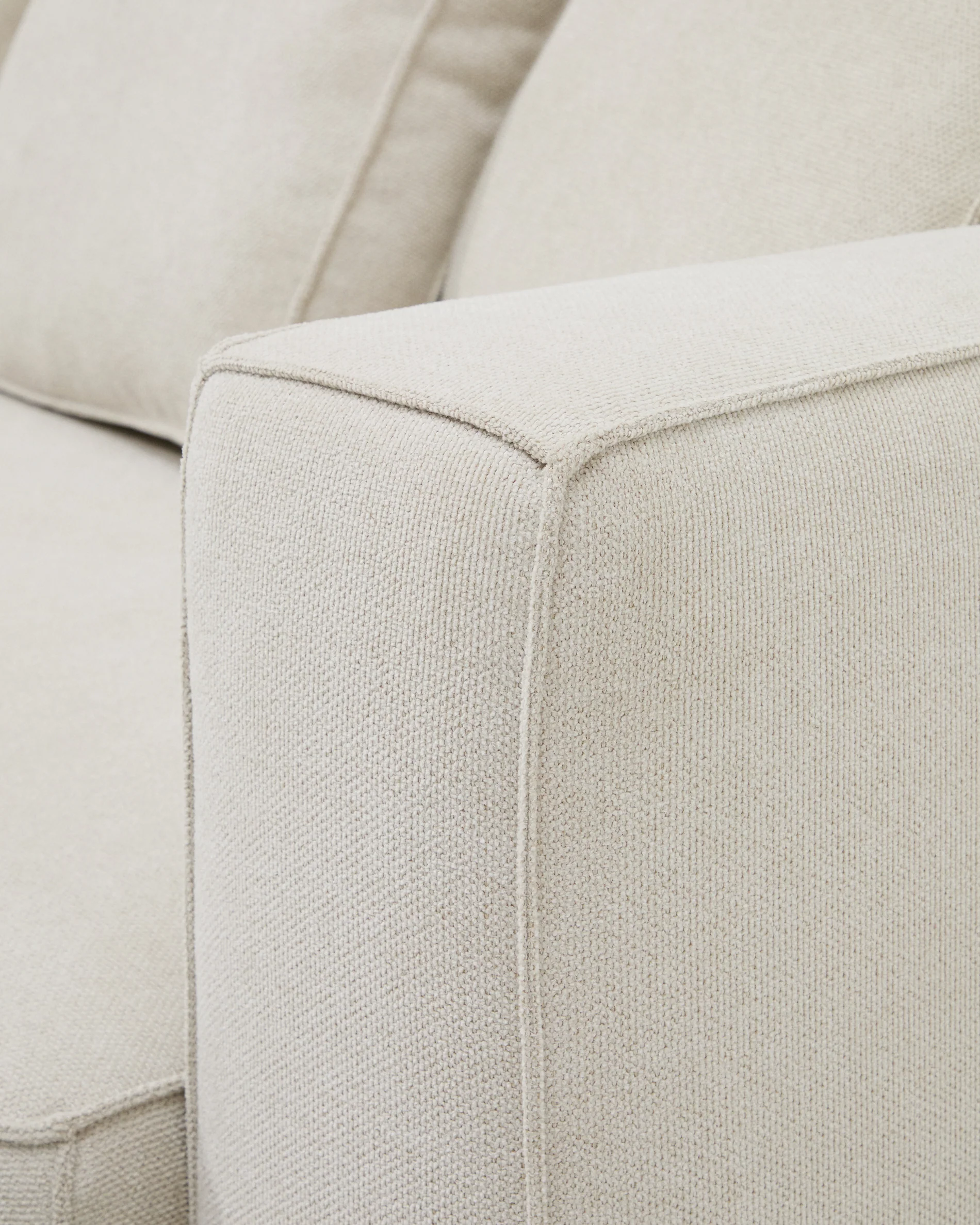 Marela beige chenille 3-seater sofa bed with left chaise longue 276cm FSC Mix Credit