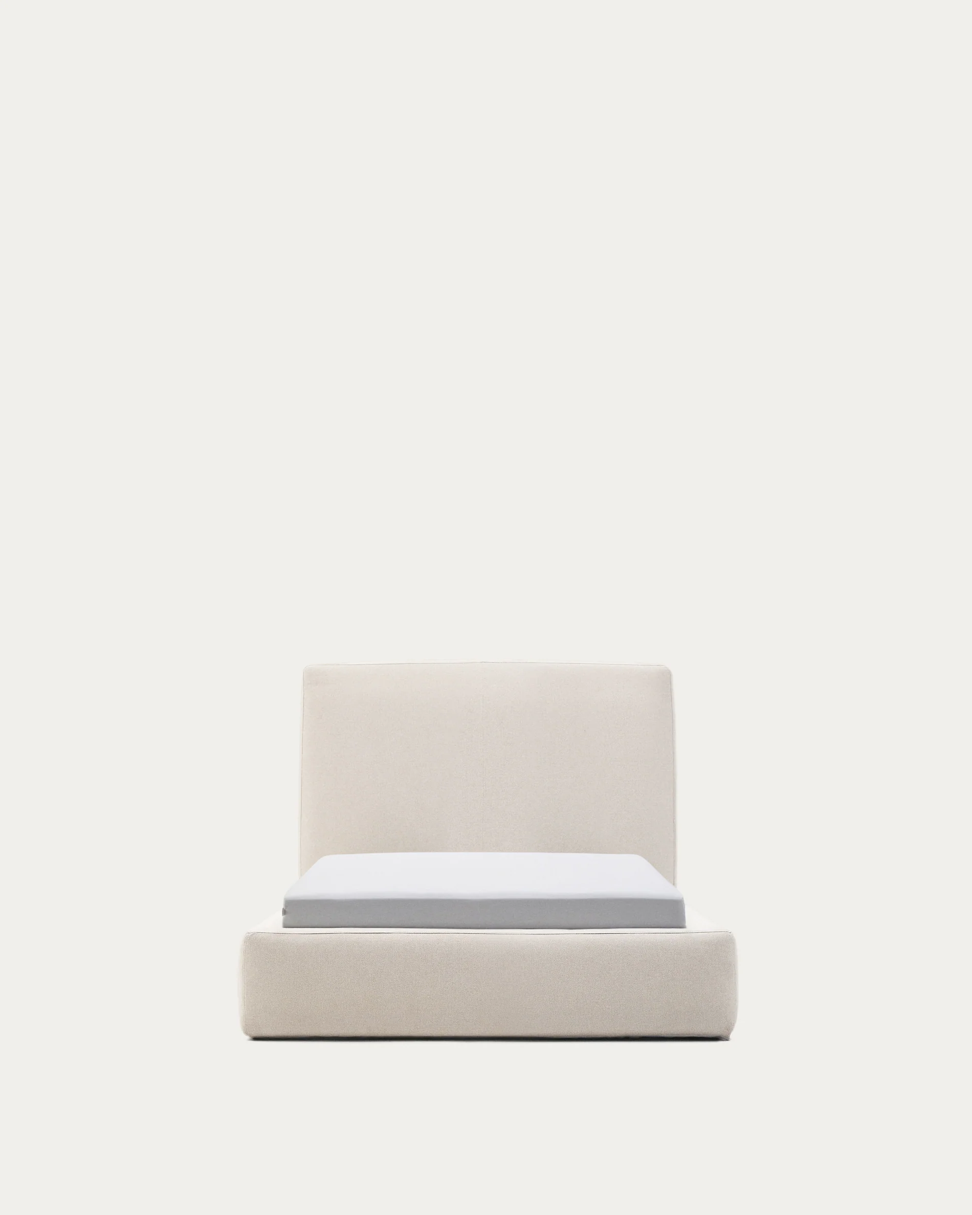 Ecru Blok bed with removable covers for 90 x 200 cm mattress FSC Mix Credit