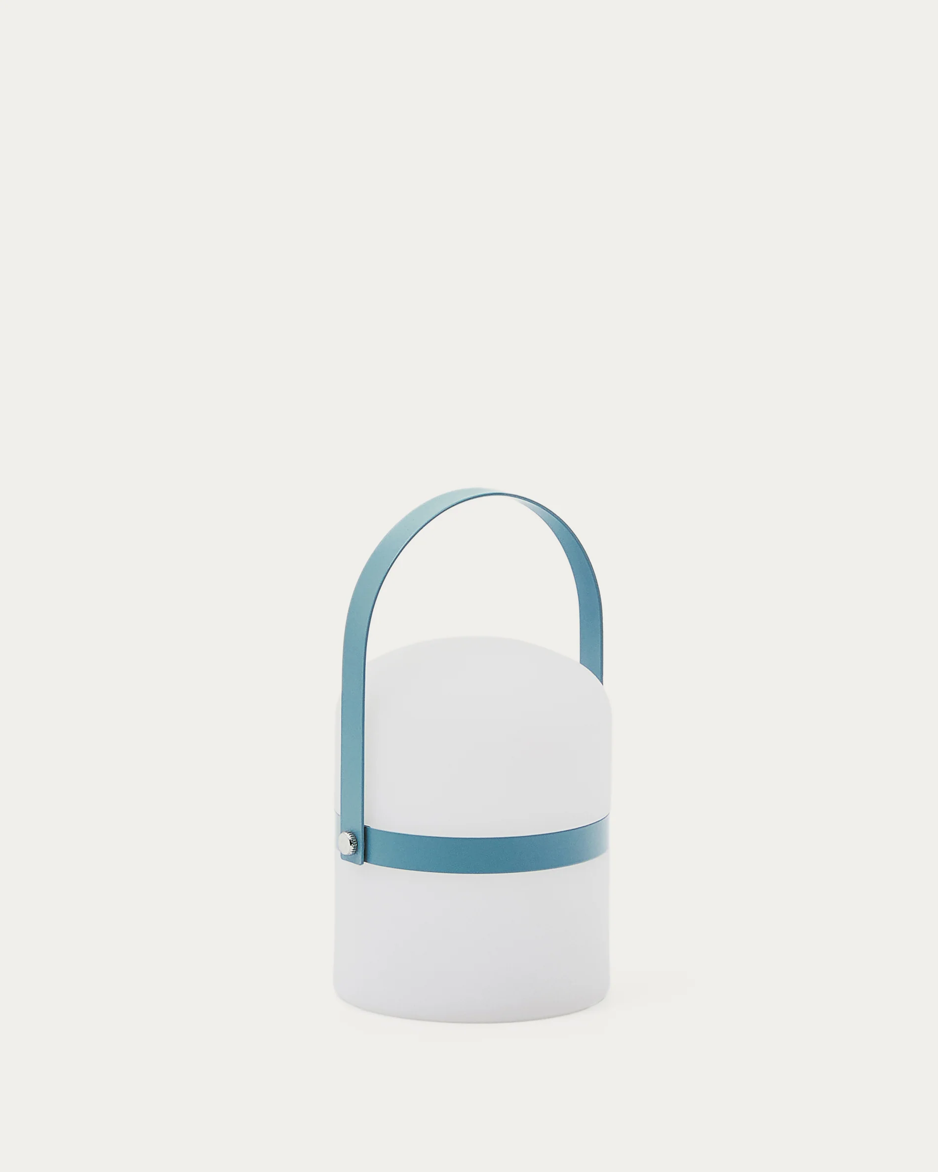 Ridley mini LED table lamp in blue polyethylene