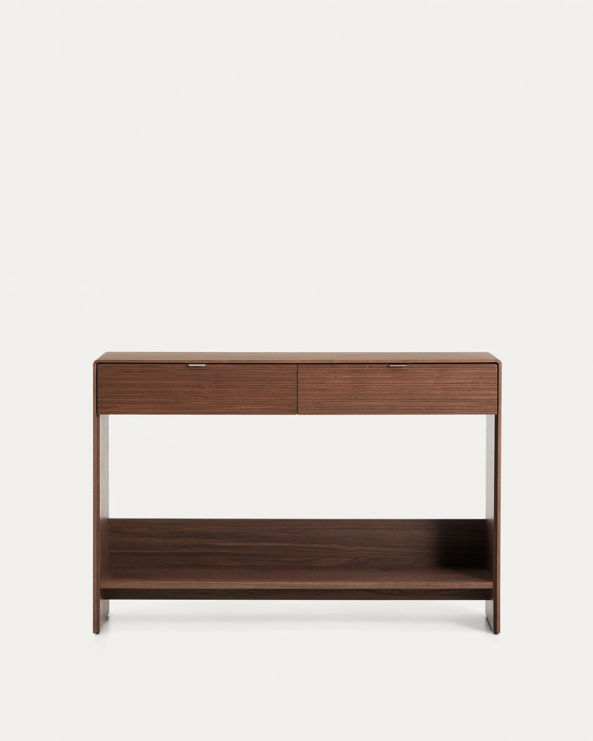 Norlen sideboard with 2 drawers and shelf in walnut veneer FSC Mix Credit 120 x 81cm