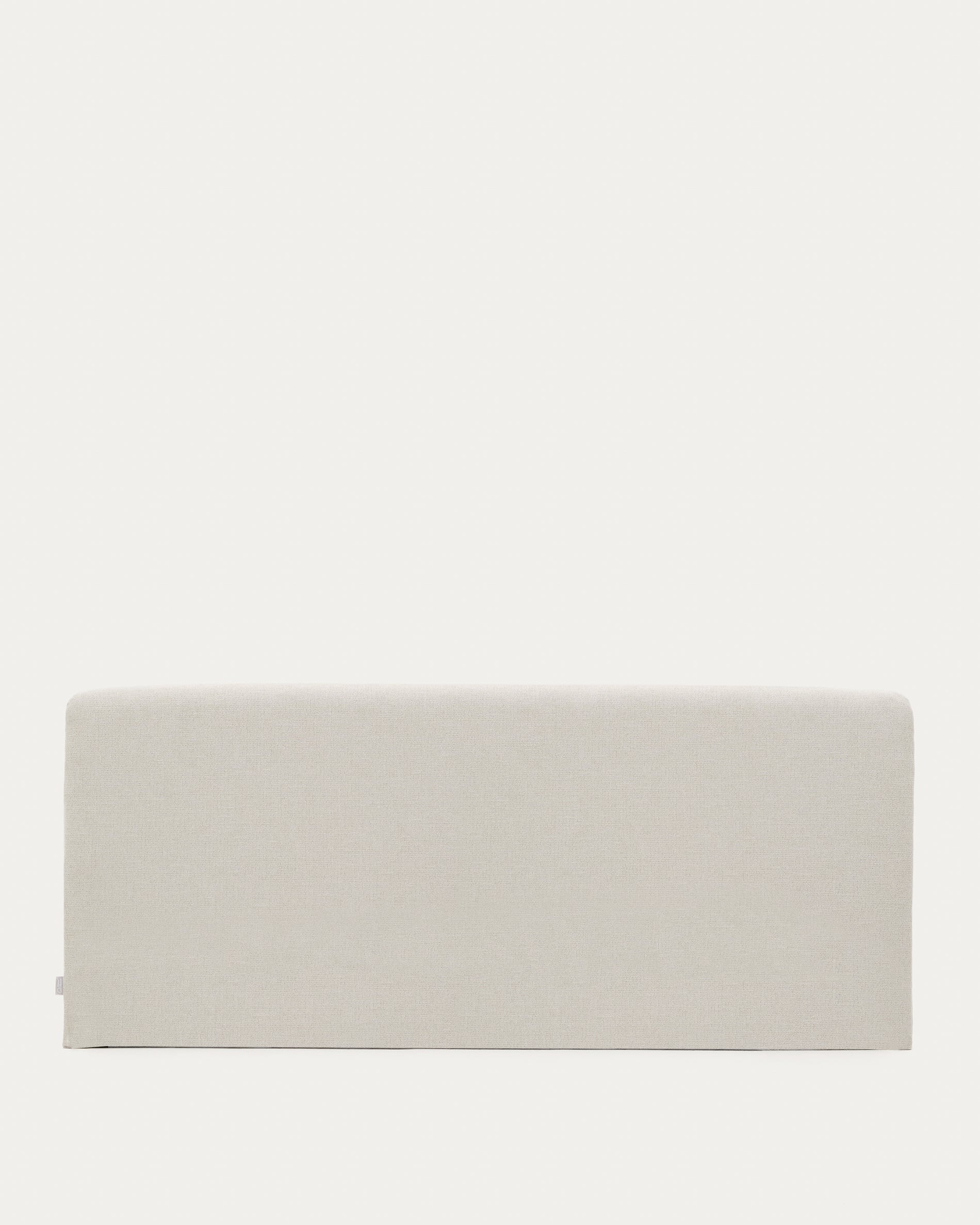 Pearl chenille Valma headboard with removable cover for beds up to 180 cm wide