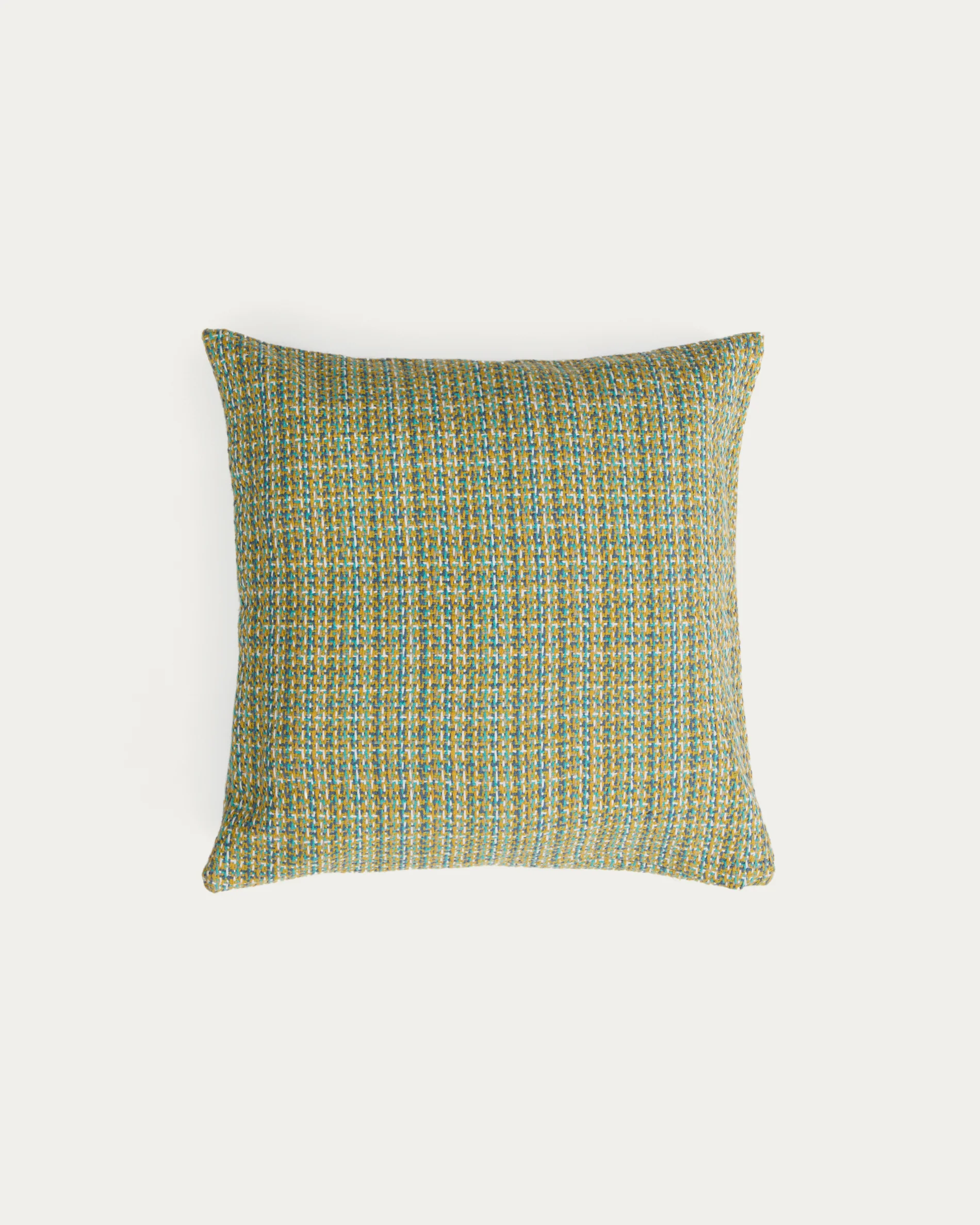 Nivara cushion cover with green structured fabric 50 x 50cm