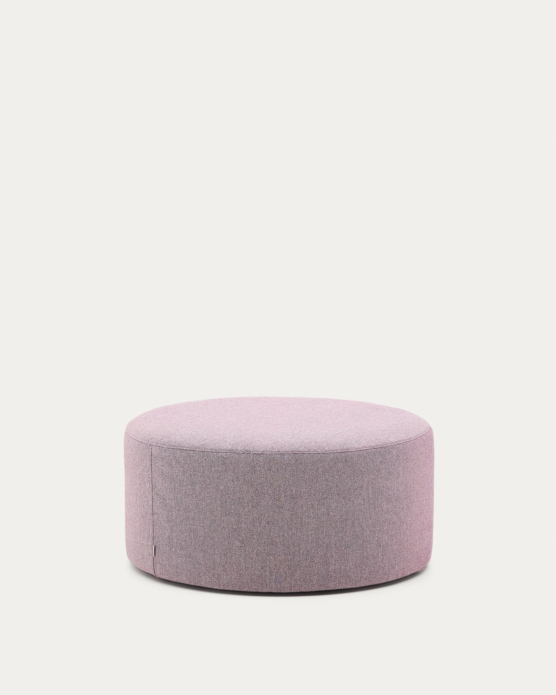 Kaeli purple footrest with removable cover Ø90cm