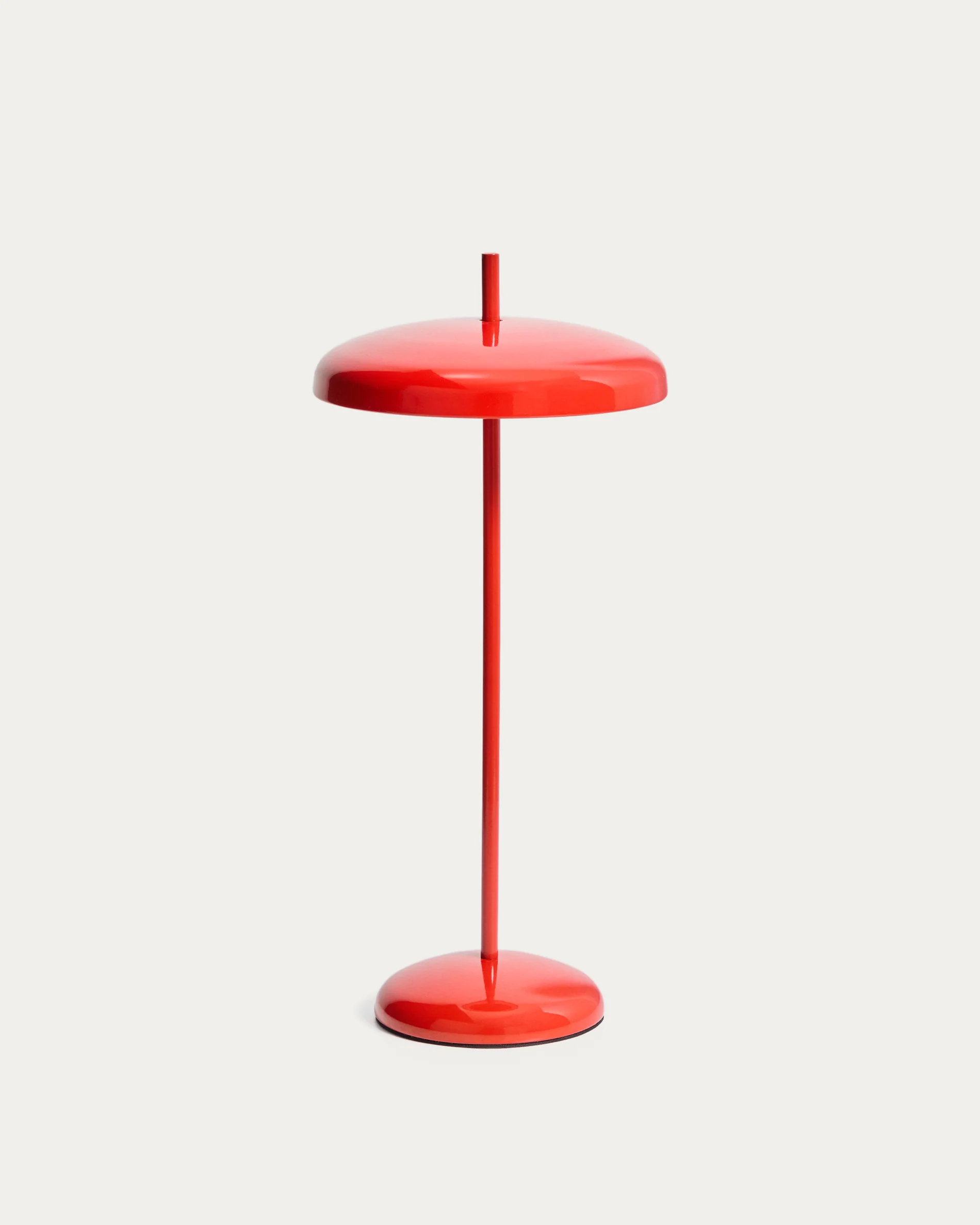 Porte red aluminium portable table lamp