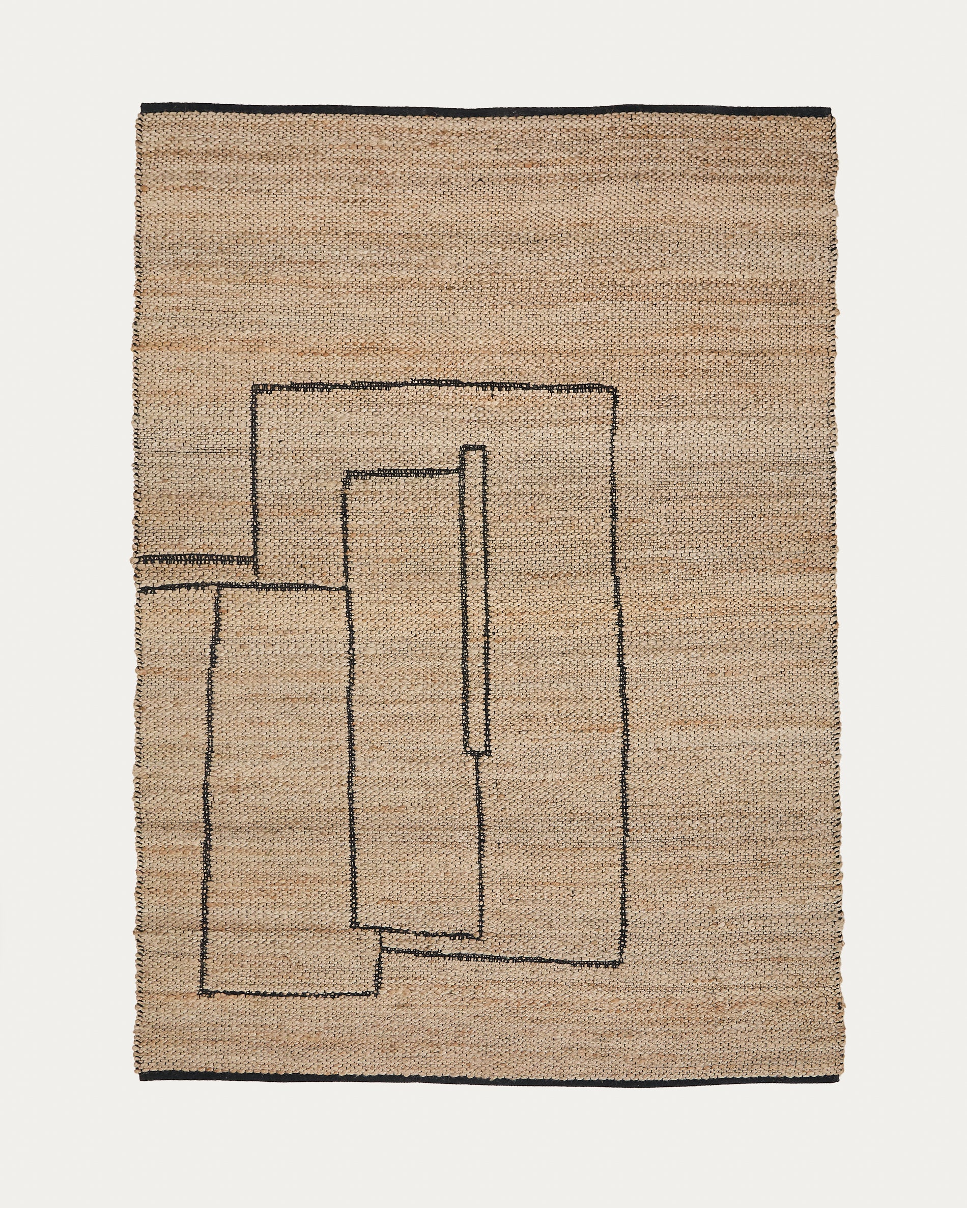Graphic rug Velira in jute 200 x 300 cm