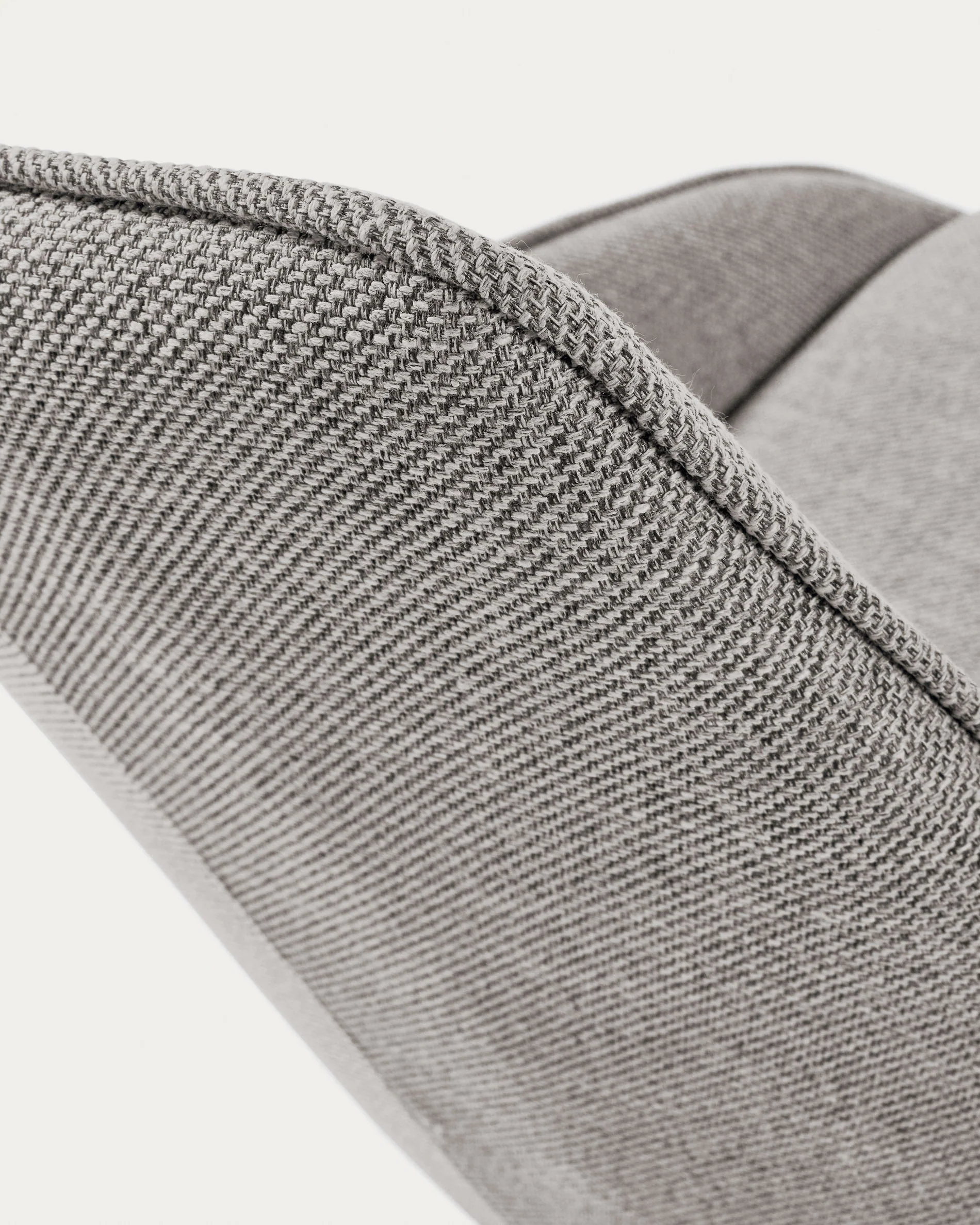 Jenna light grey swivel chair with steel legs with black finish FSC 100%