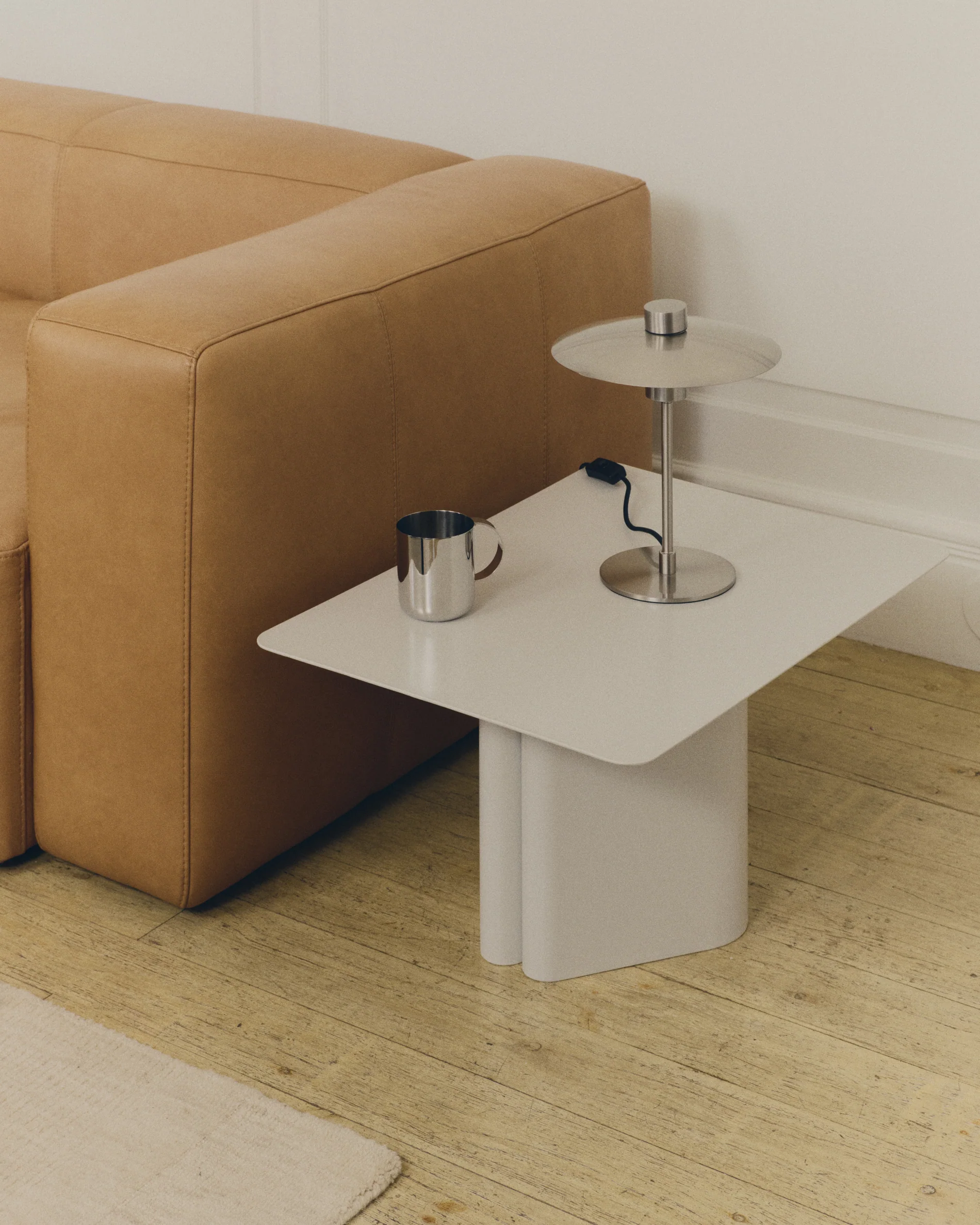 Arvin grey iron coffee table 70 x 52cm