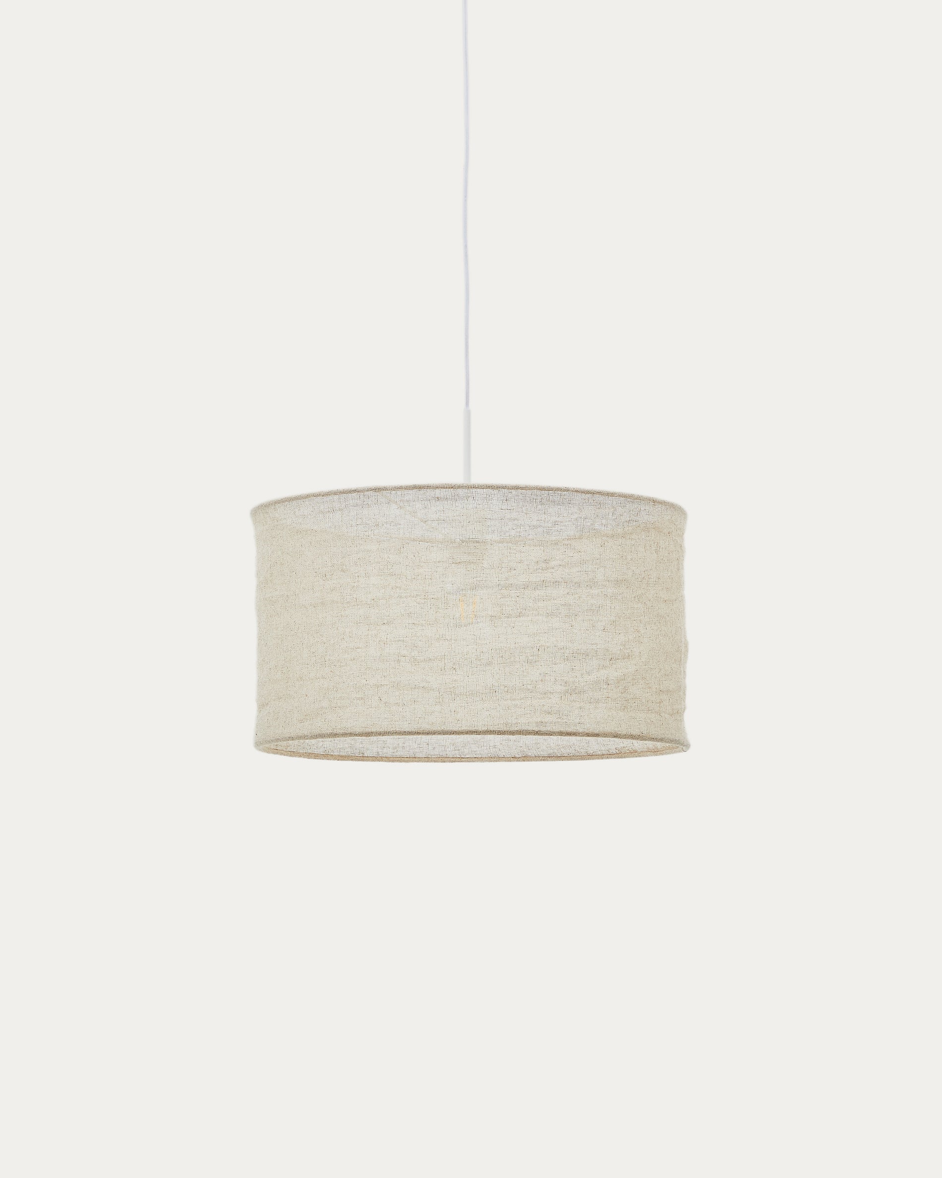 Mariela linen ceiling lamp shade in a beige finish Ø 50 x 30 cm