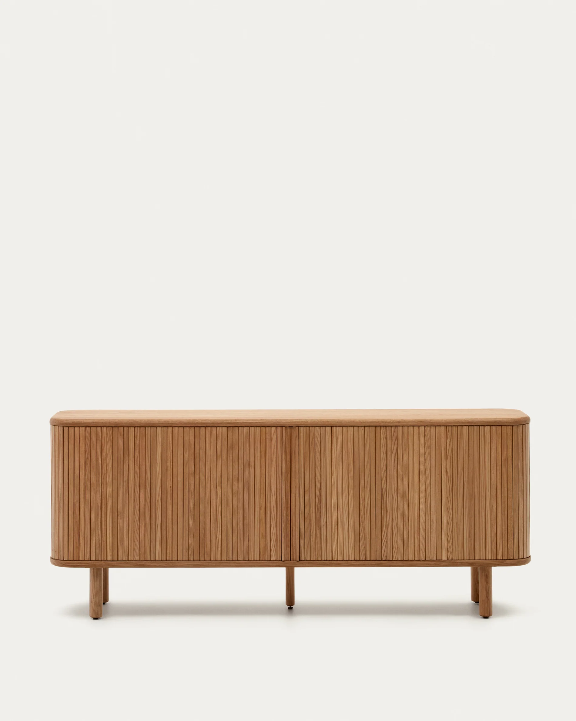 Mailen 2 door sideboard in ash veneer with a natural finish 180 x 75 cm