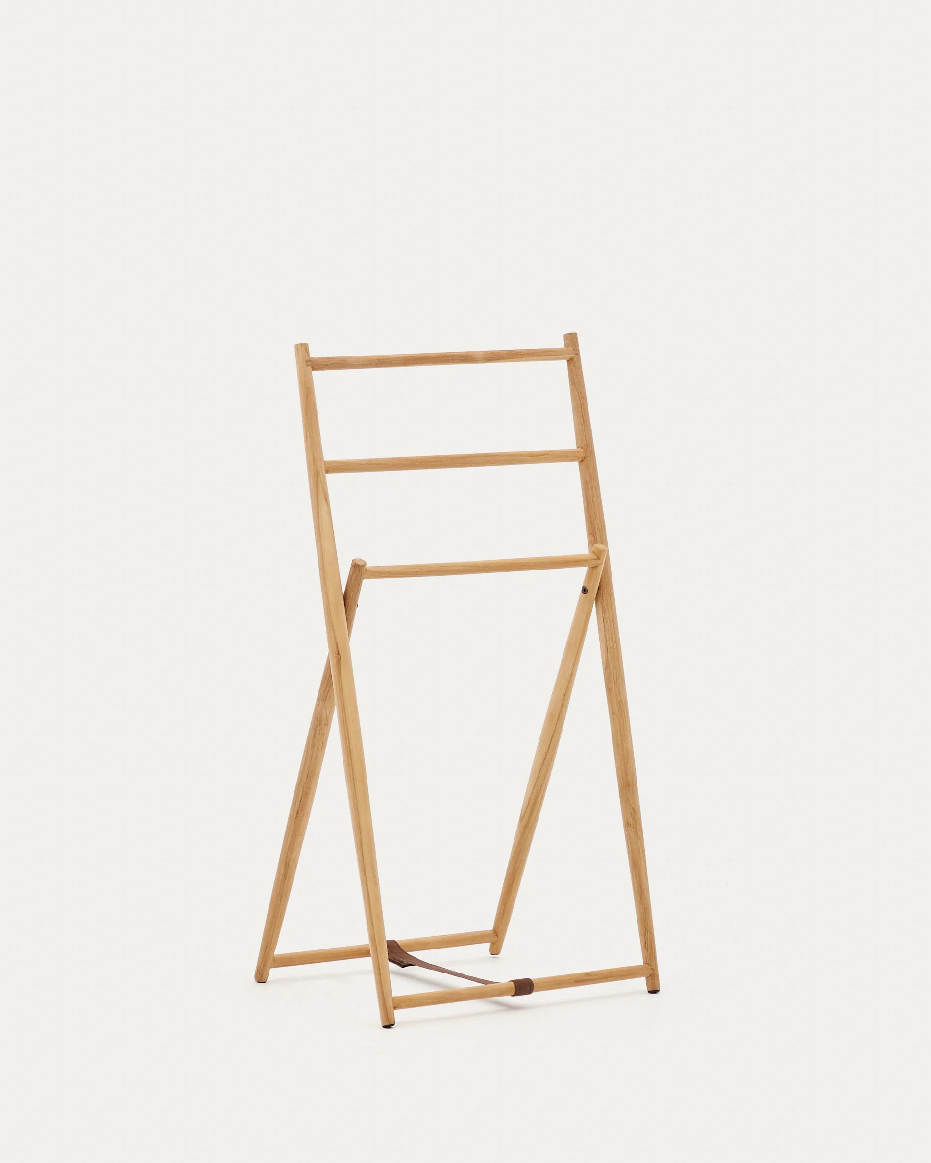 Roxana towel rack in solid teak, 50 x 95 cm