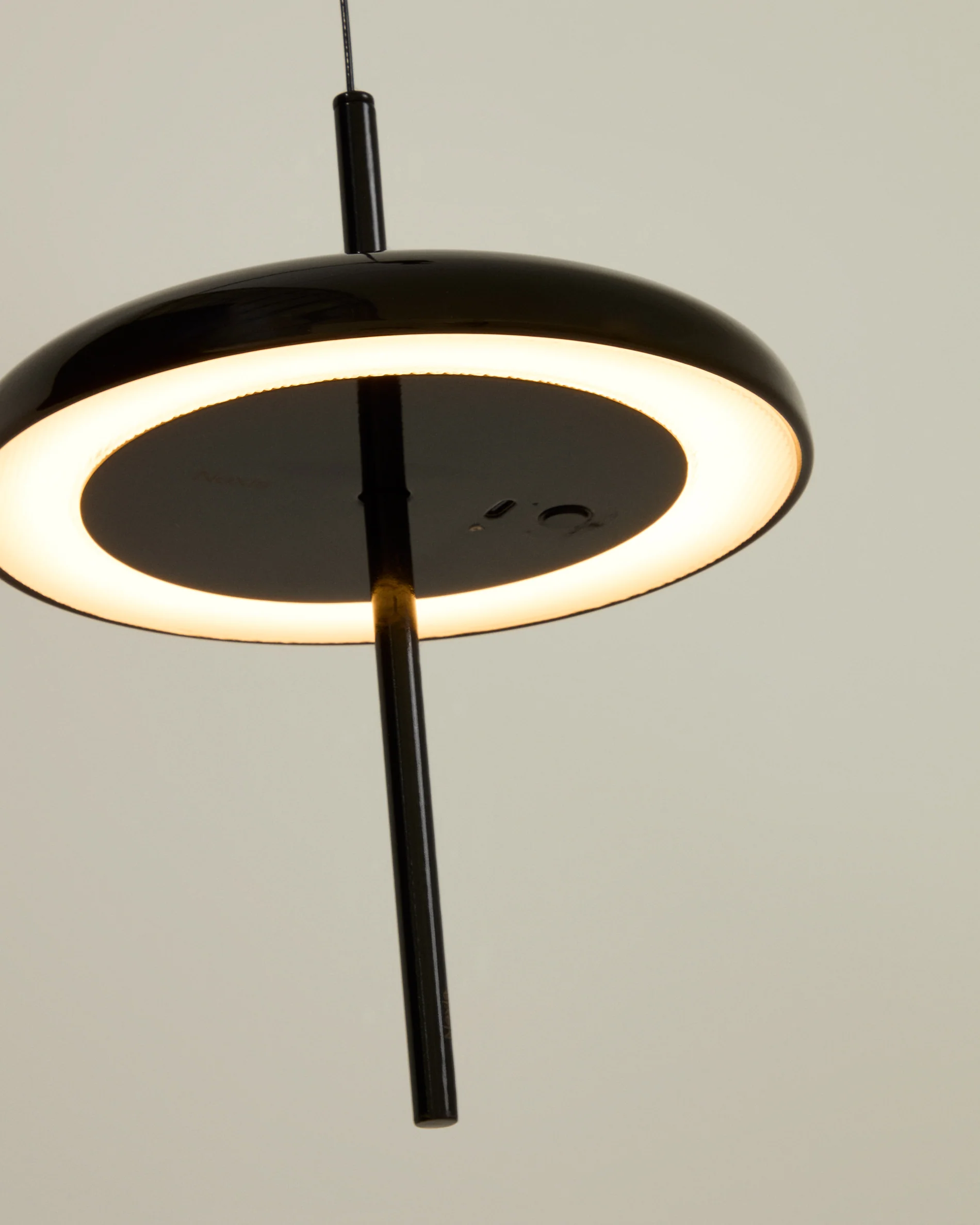 Porte black aluminium portable ceiling lamp Ø 16 cm