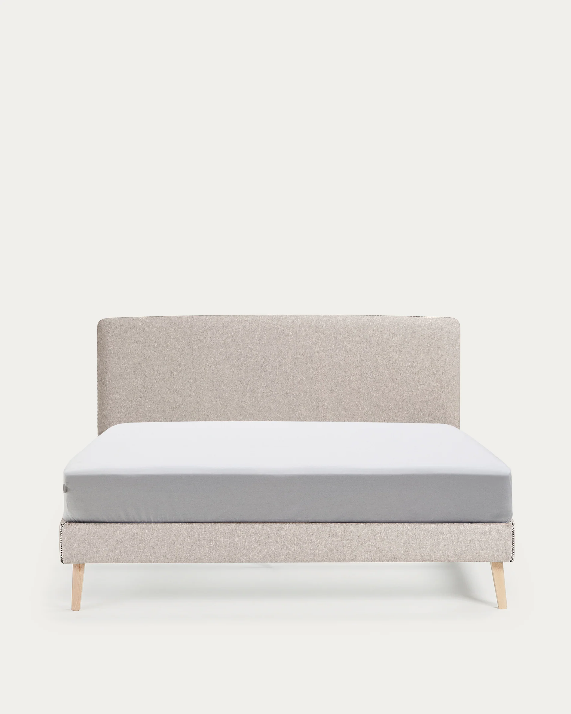 Dyla bed cover in beige for a 160 x 200 cm mattress