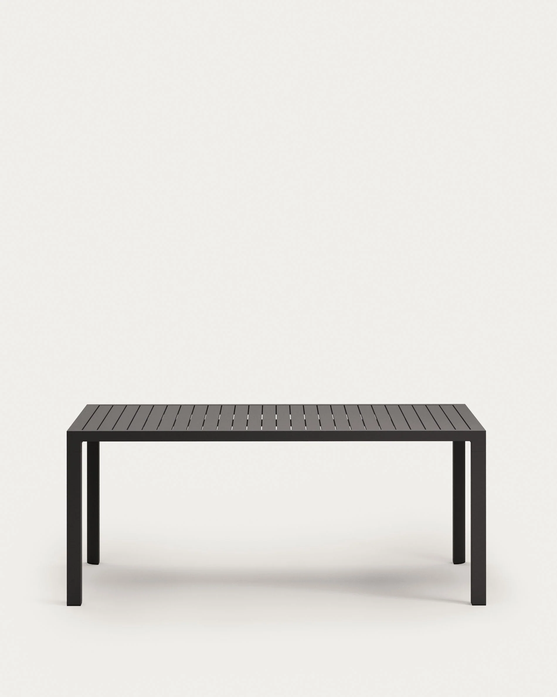 Culip aluminium outdoor table in powder coated grey finish, 180 x 90 cm