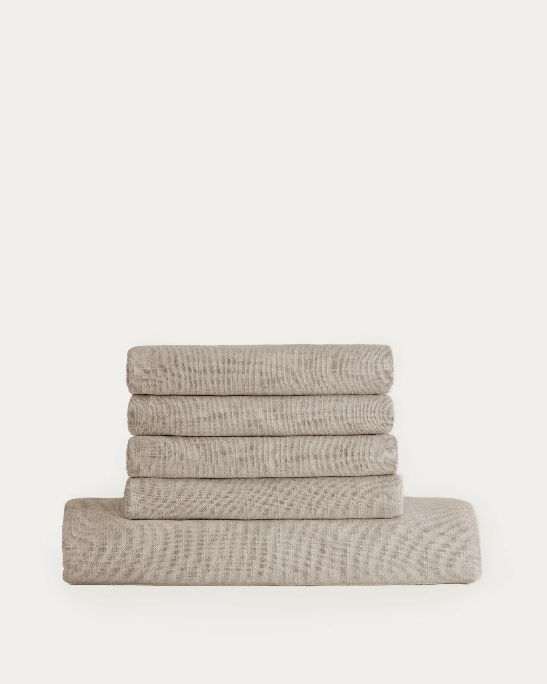 Anarela 3 seater sofa cover in beige linen