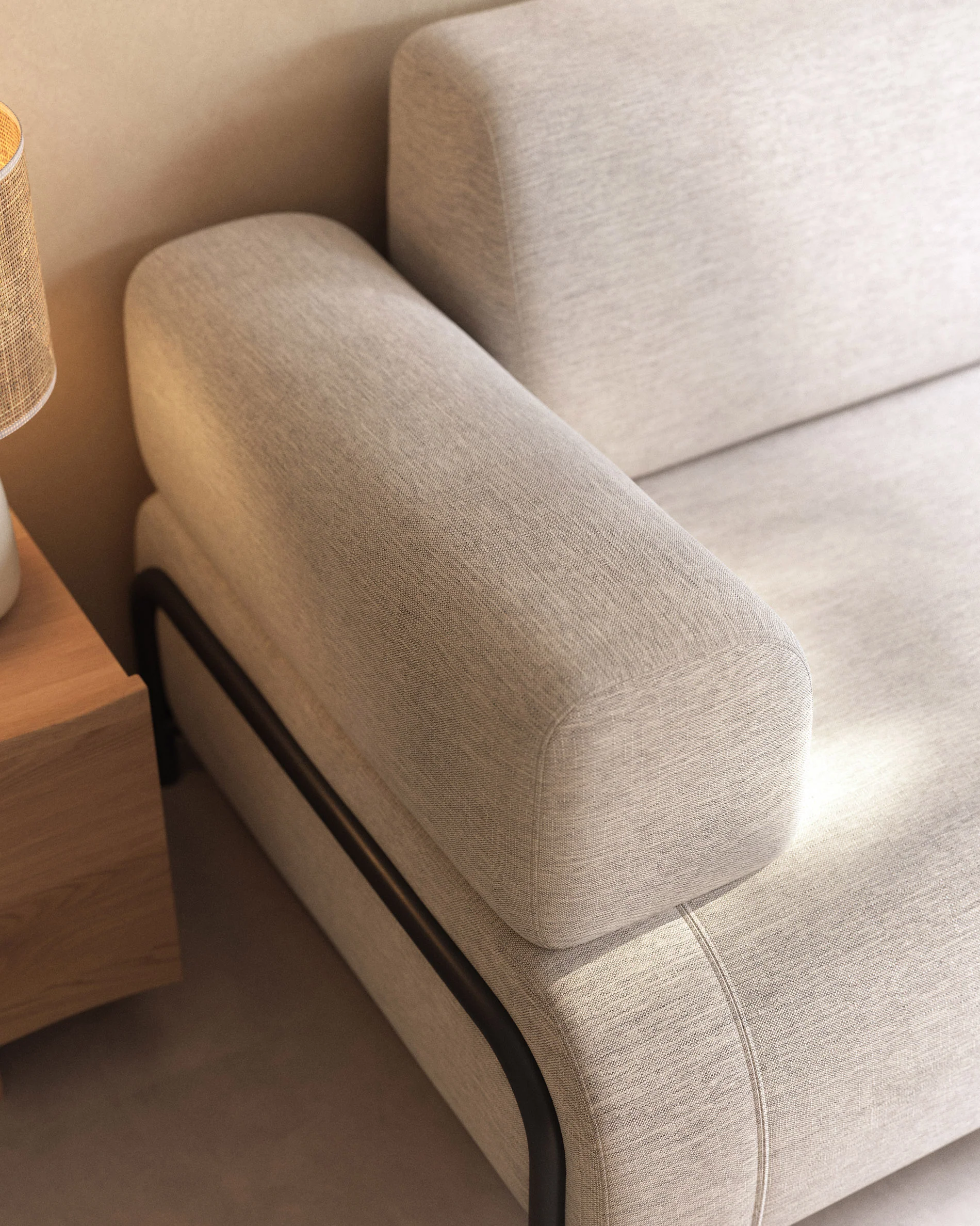 Beige-Grey Compo arm