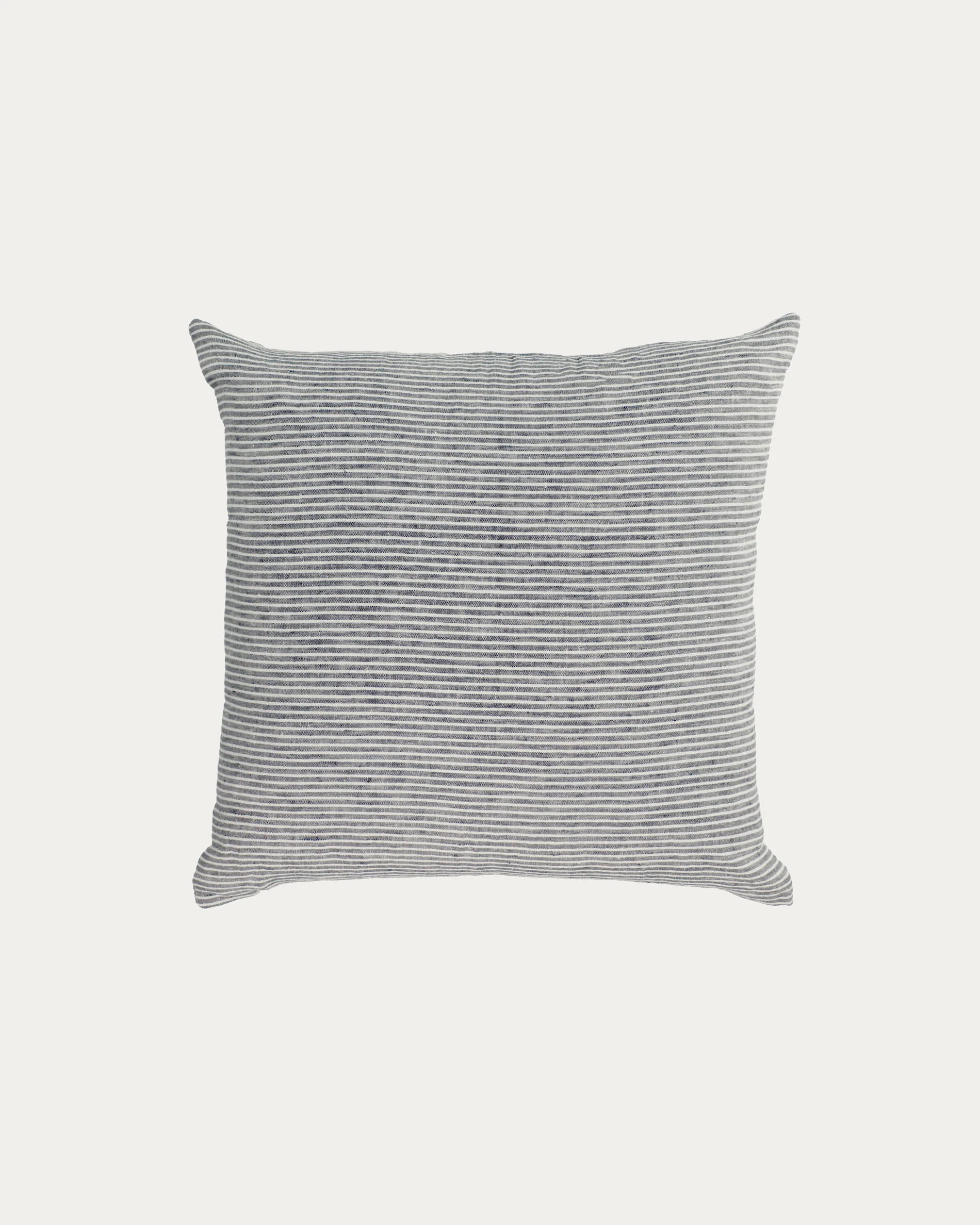 Marena 100% linen cushion cover with black and white stripes 45 x 45 cm