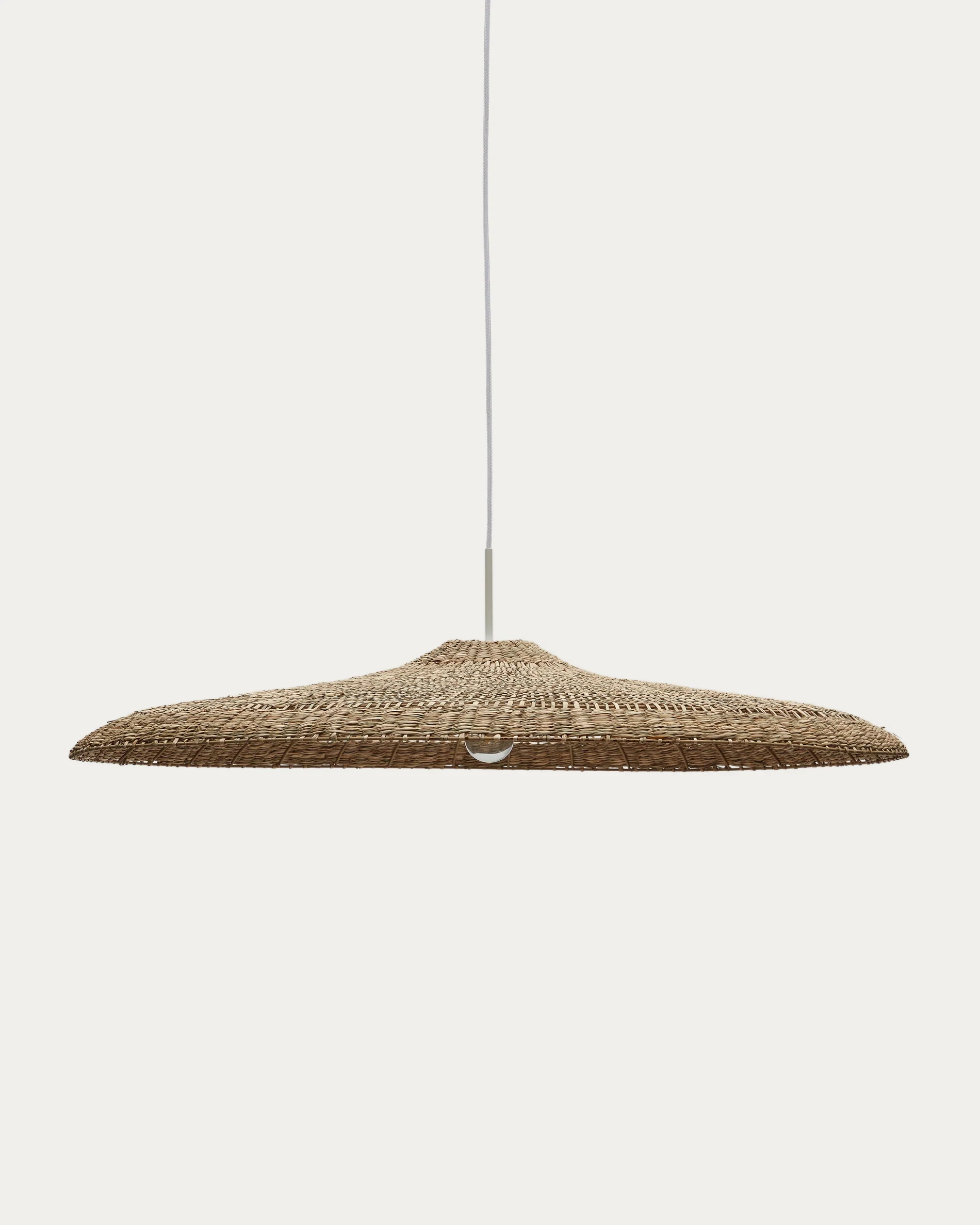Cruilles natural fiber ceiling lamp shade in a natural finish, Ø 100 cm