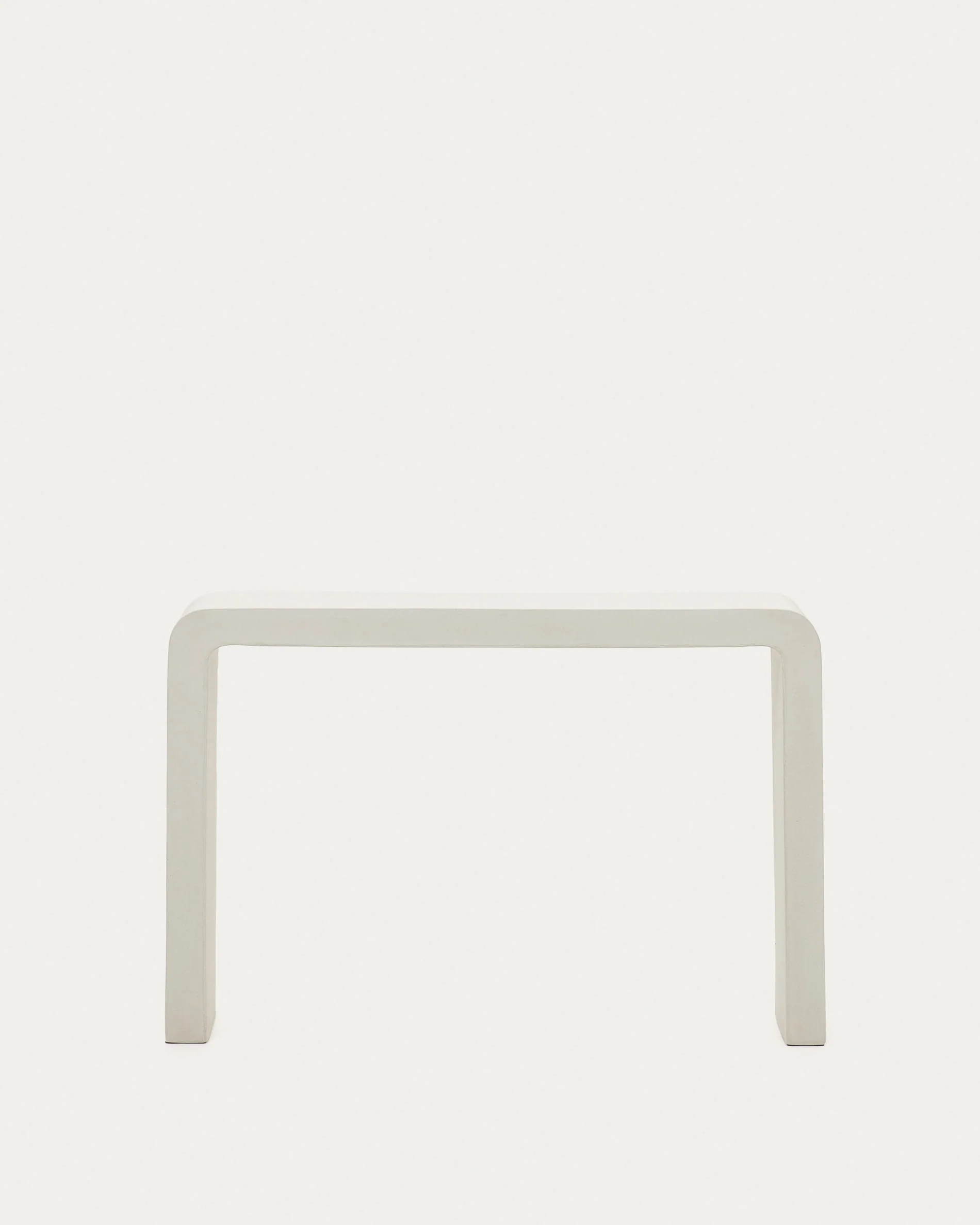 Aiguablava console in white cement, 120 x 80 cm