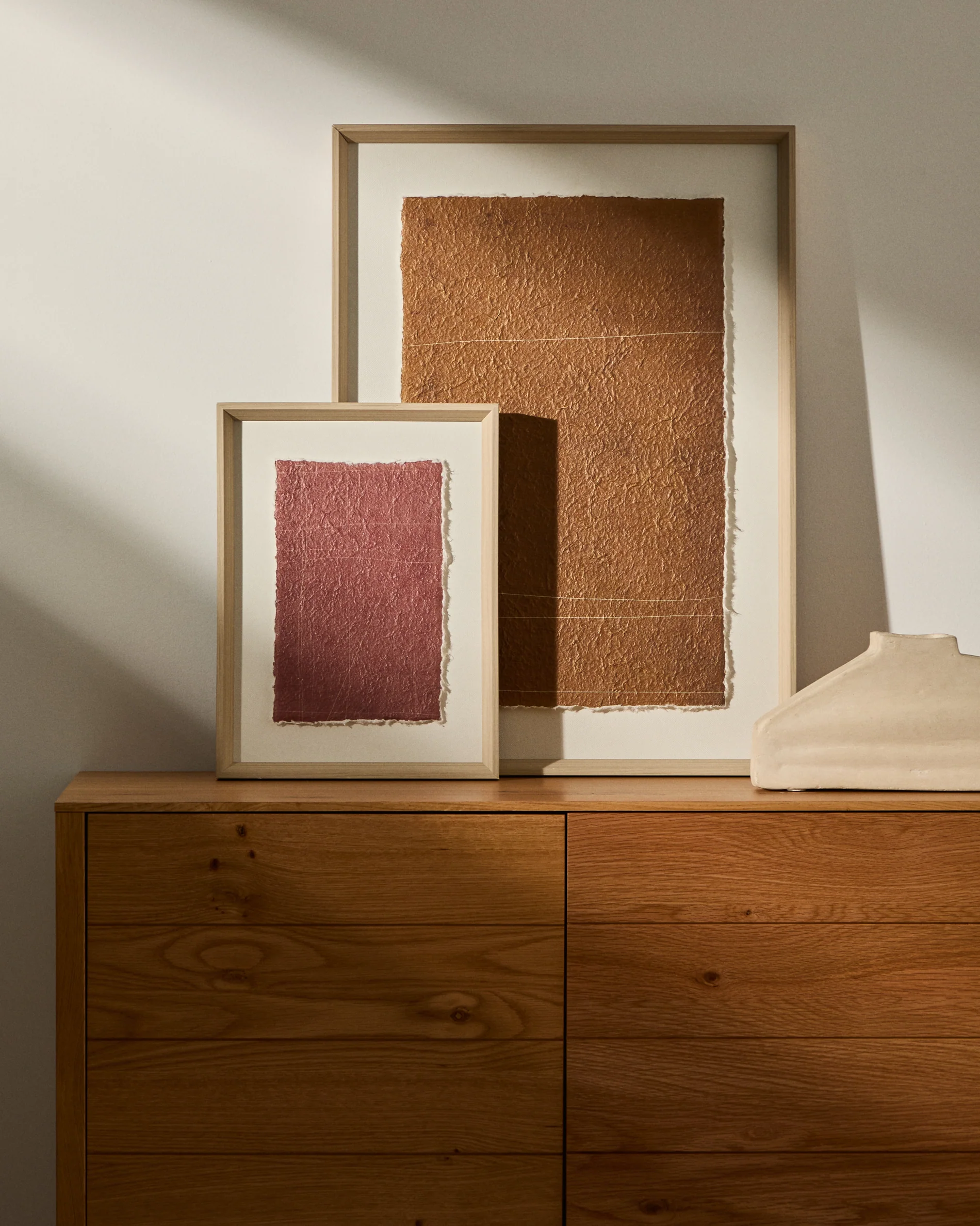 Durkan maroon picture on recycled paper 30 x 40cm