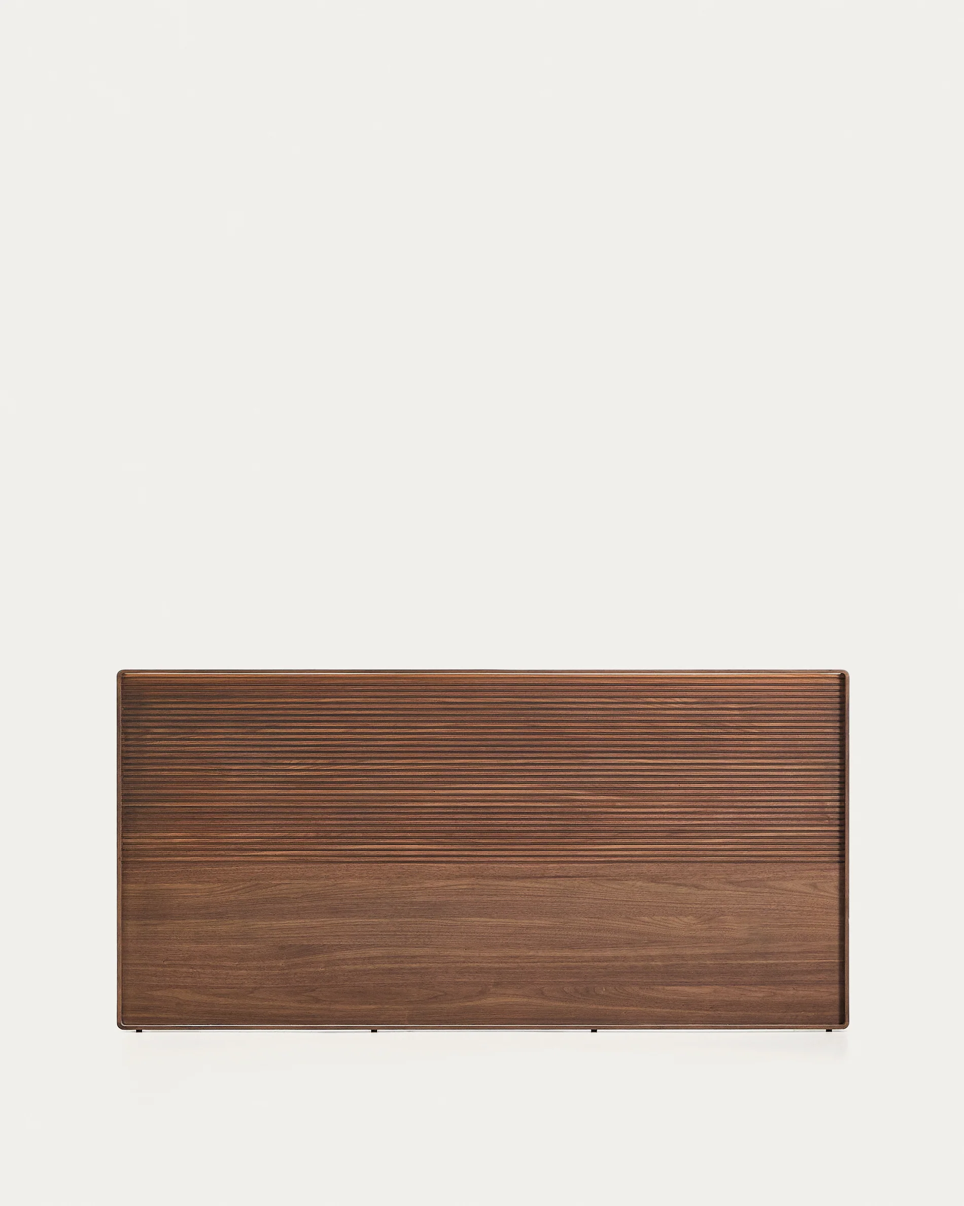 Norlen headboard in walnut veneer with dark finish and LED light for bed up to 180 cm FSC Mix Credit