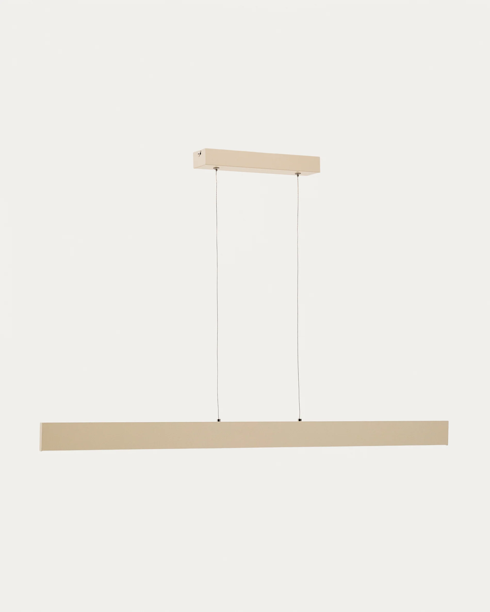 Boadella aluminium ceiling lamp with beige painted finish