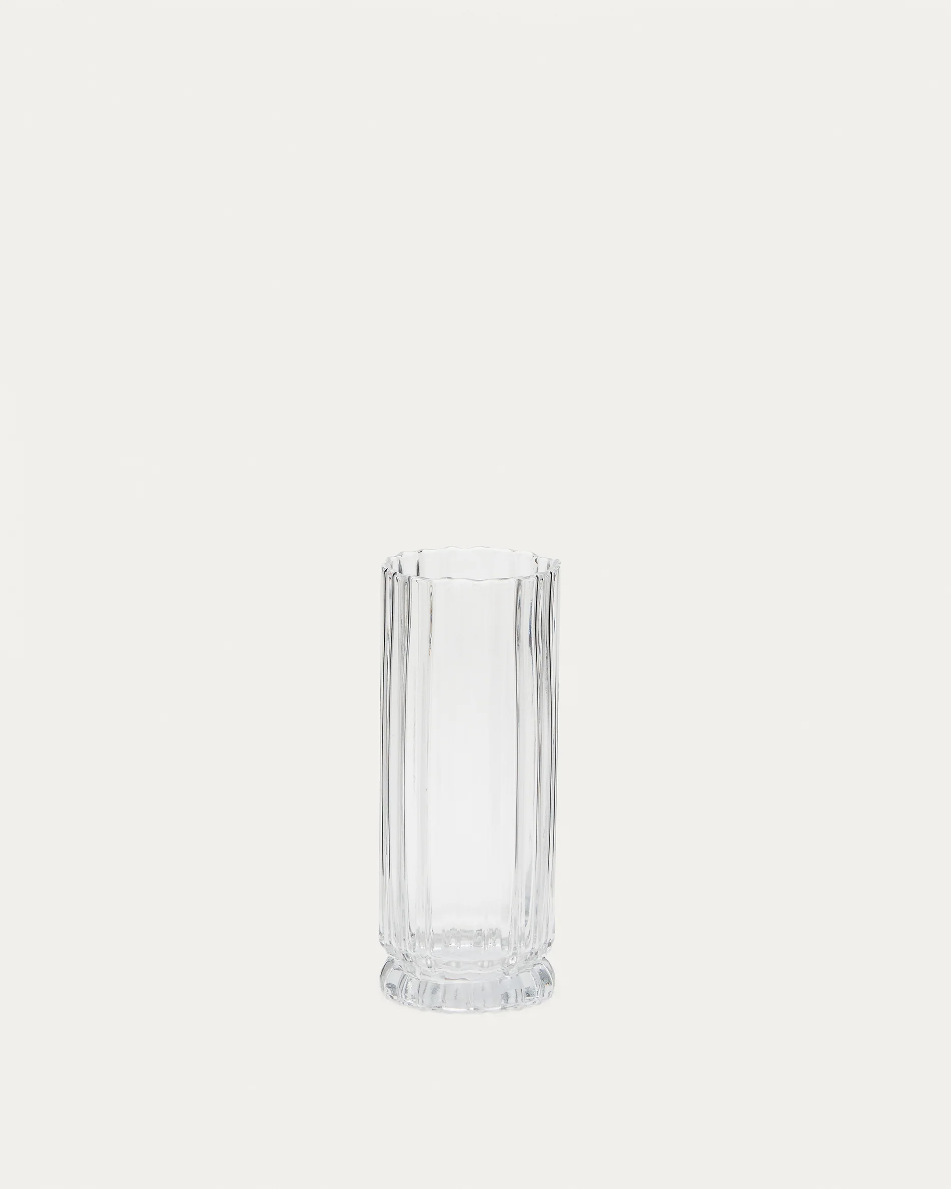 Neblan transparent glass vase, 25.5 cm