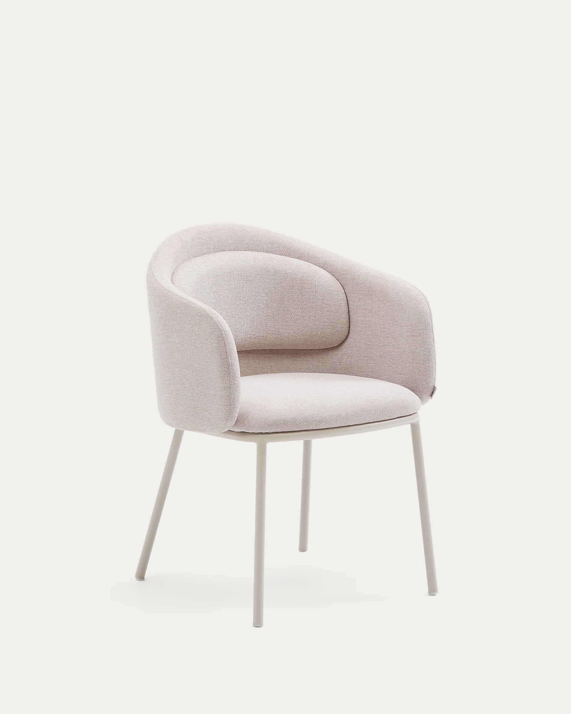 Idaira chair in beige and steel legs in a beige finish, FSC Mix Credit