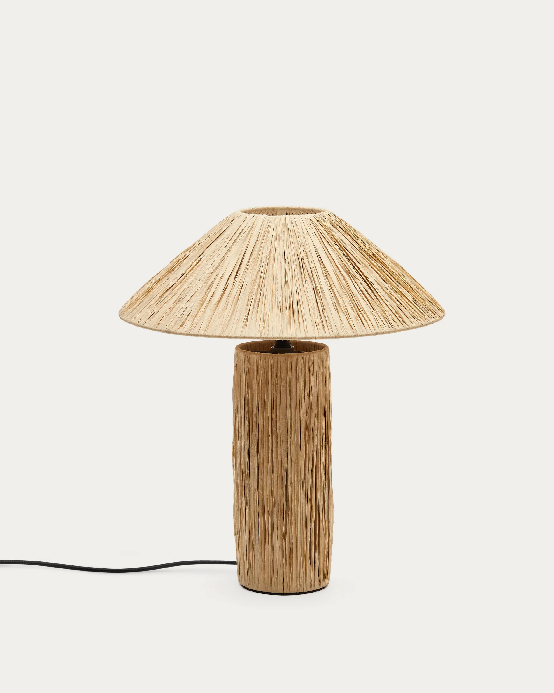 Samse table lamp in natural raffia