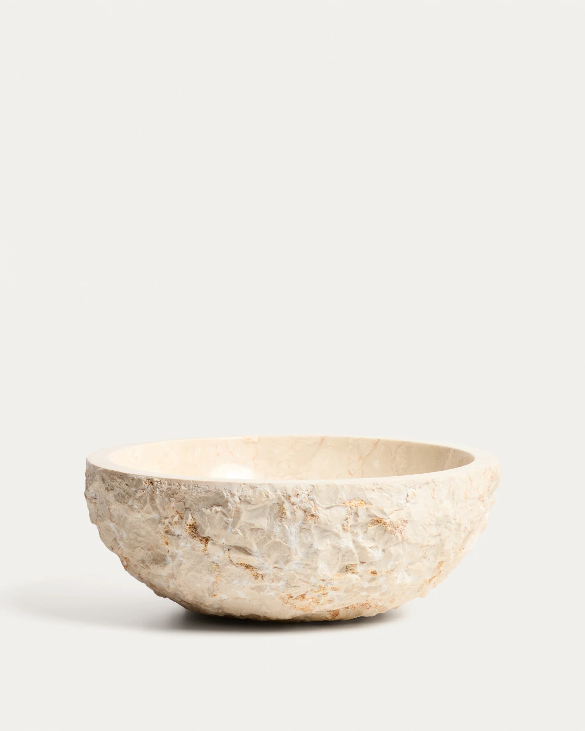 Orvane beige marble countertop washbasin Ø 40cm