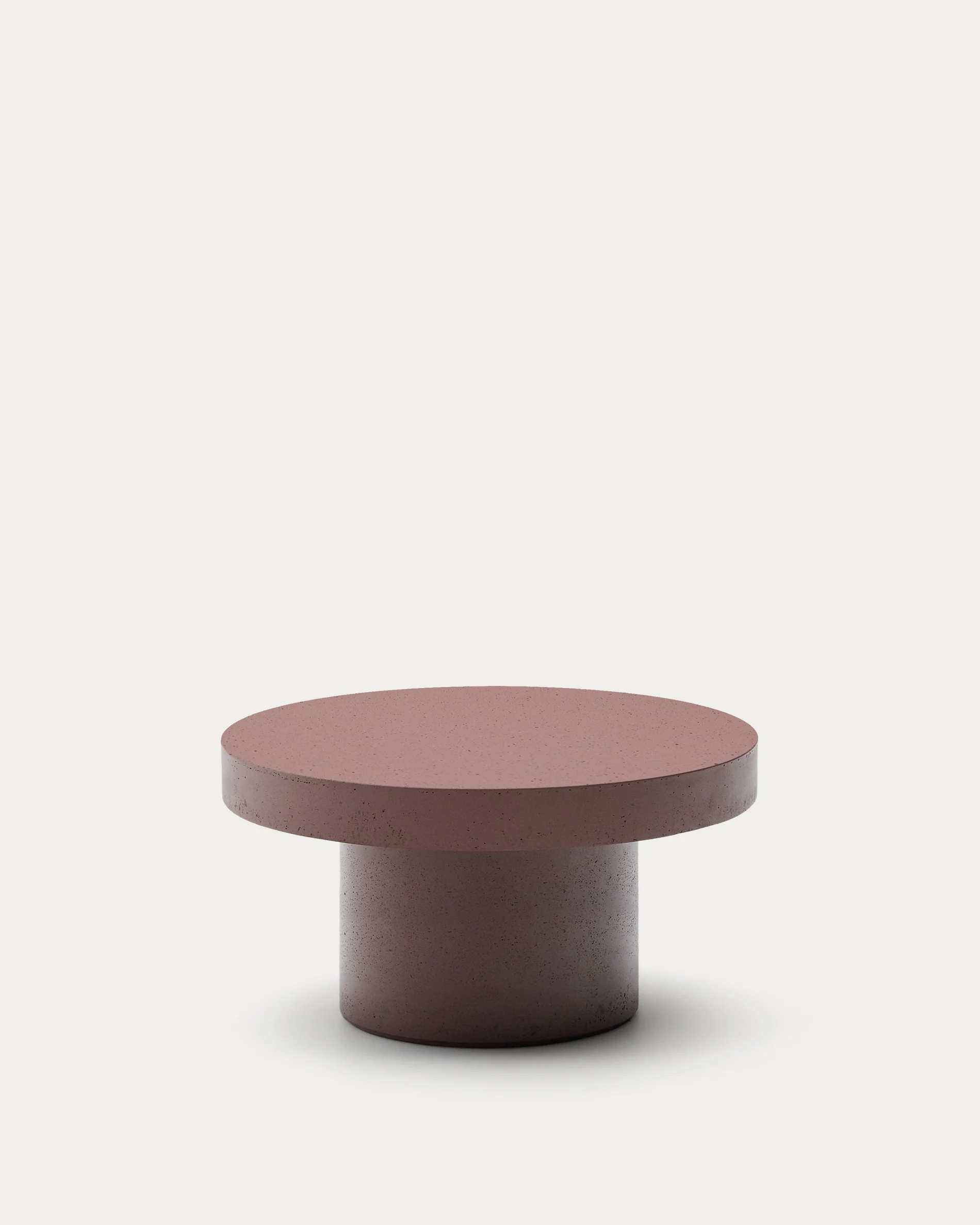 Aiguablava terracotta cement coffee table Ø90cm