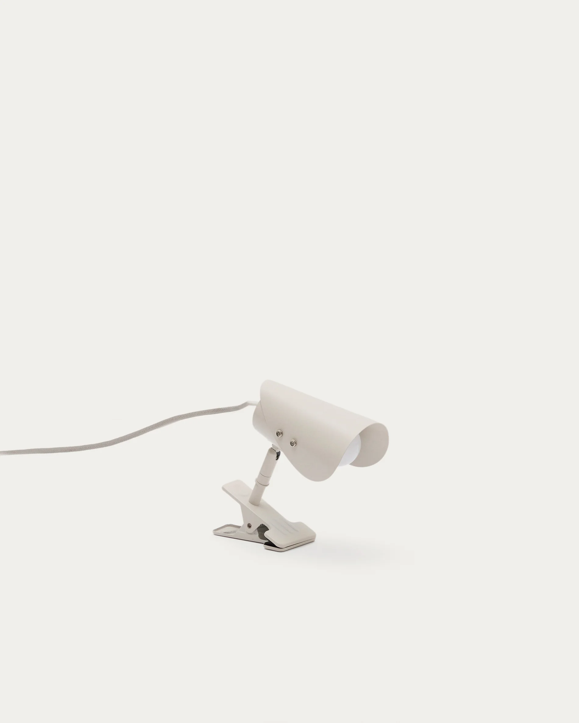 Jula small lamp with clamp in grey metal