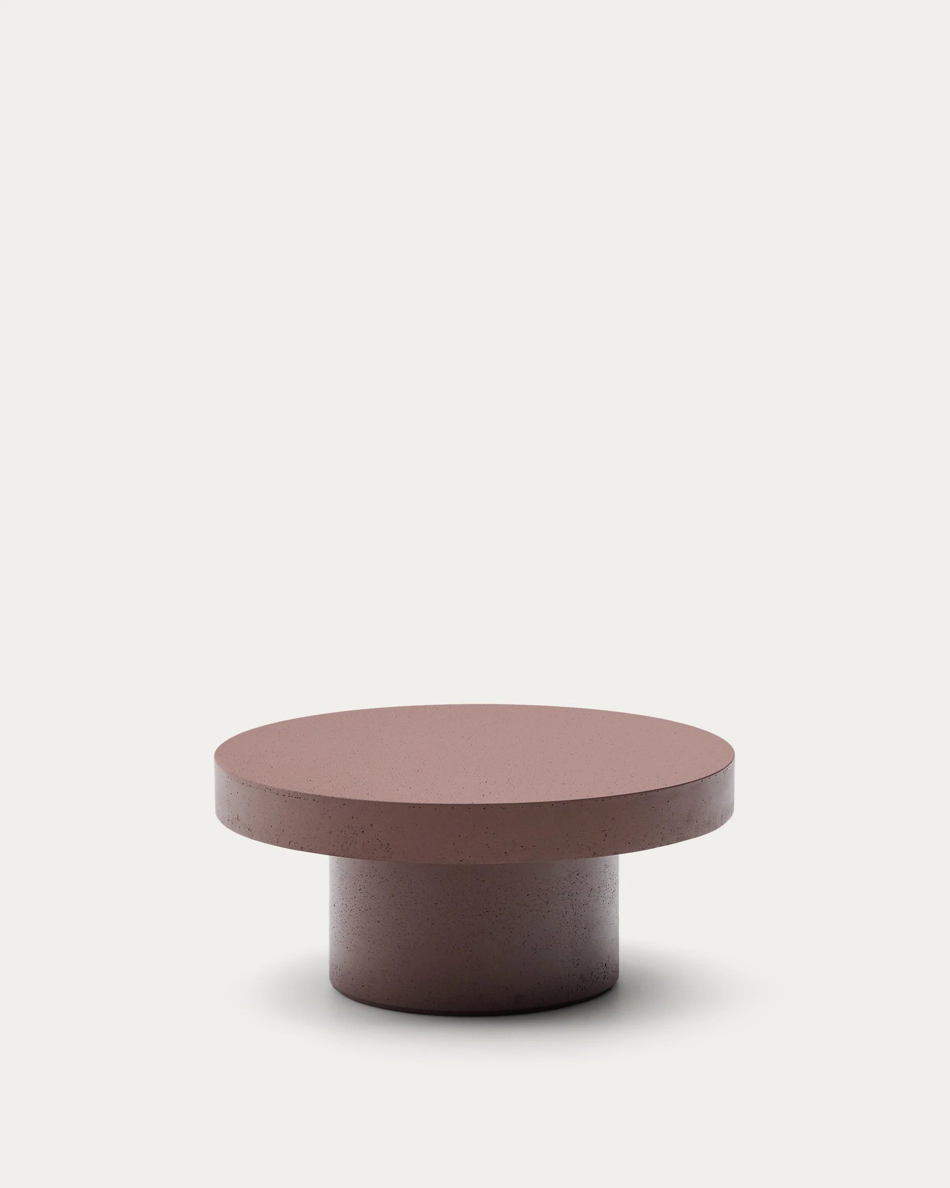 Aiguablava terracotta cement coffee table Ø66cm