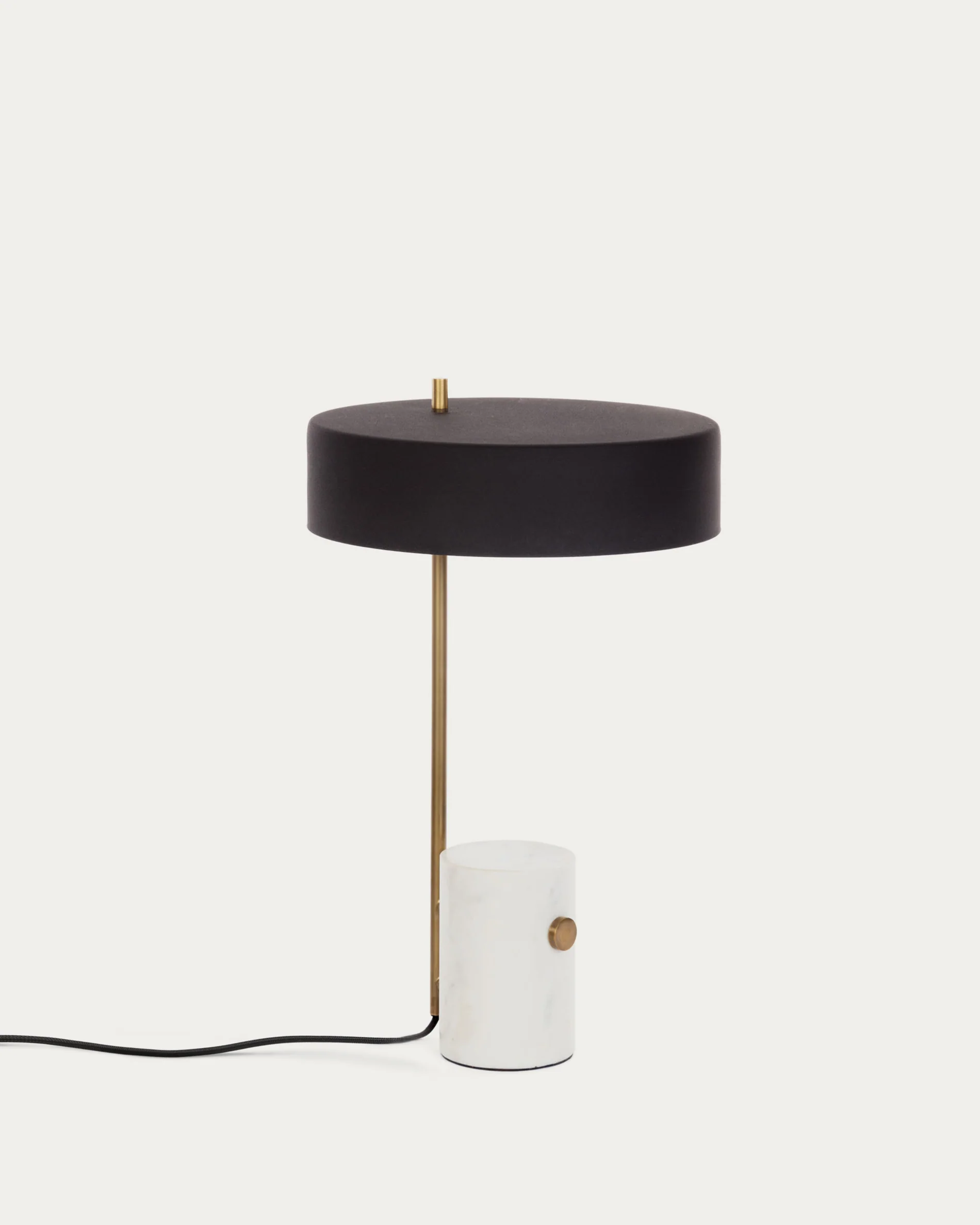 Phant table lamp in metal and marble