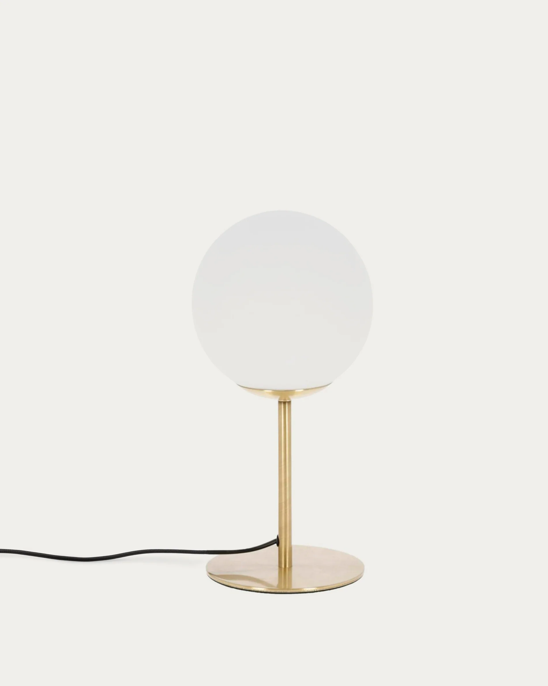 Mahala table lamp in steel and frosted glass