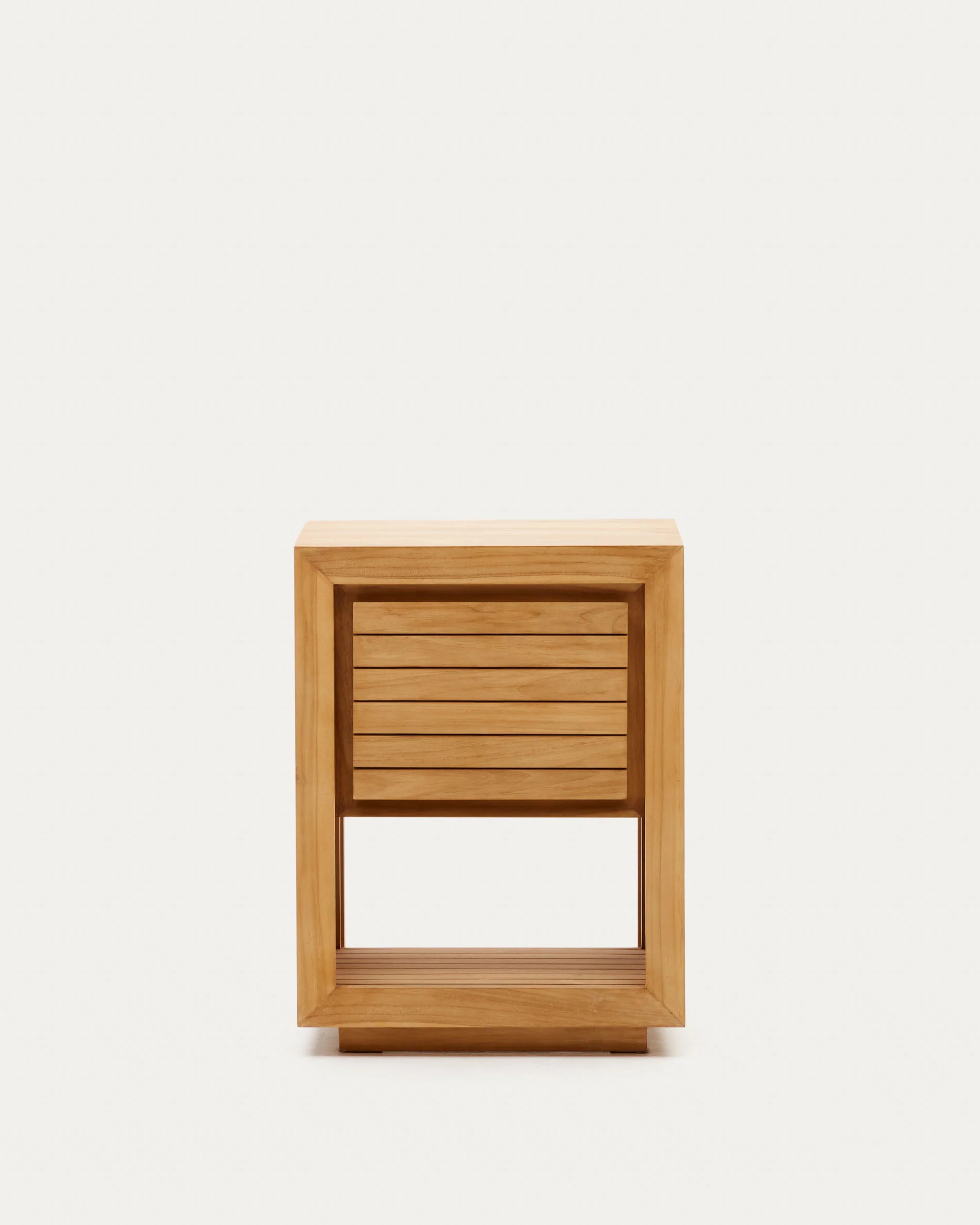 Saula bathroom furniture in solid teak wood with natural finish, 60 x 45 cm