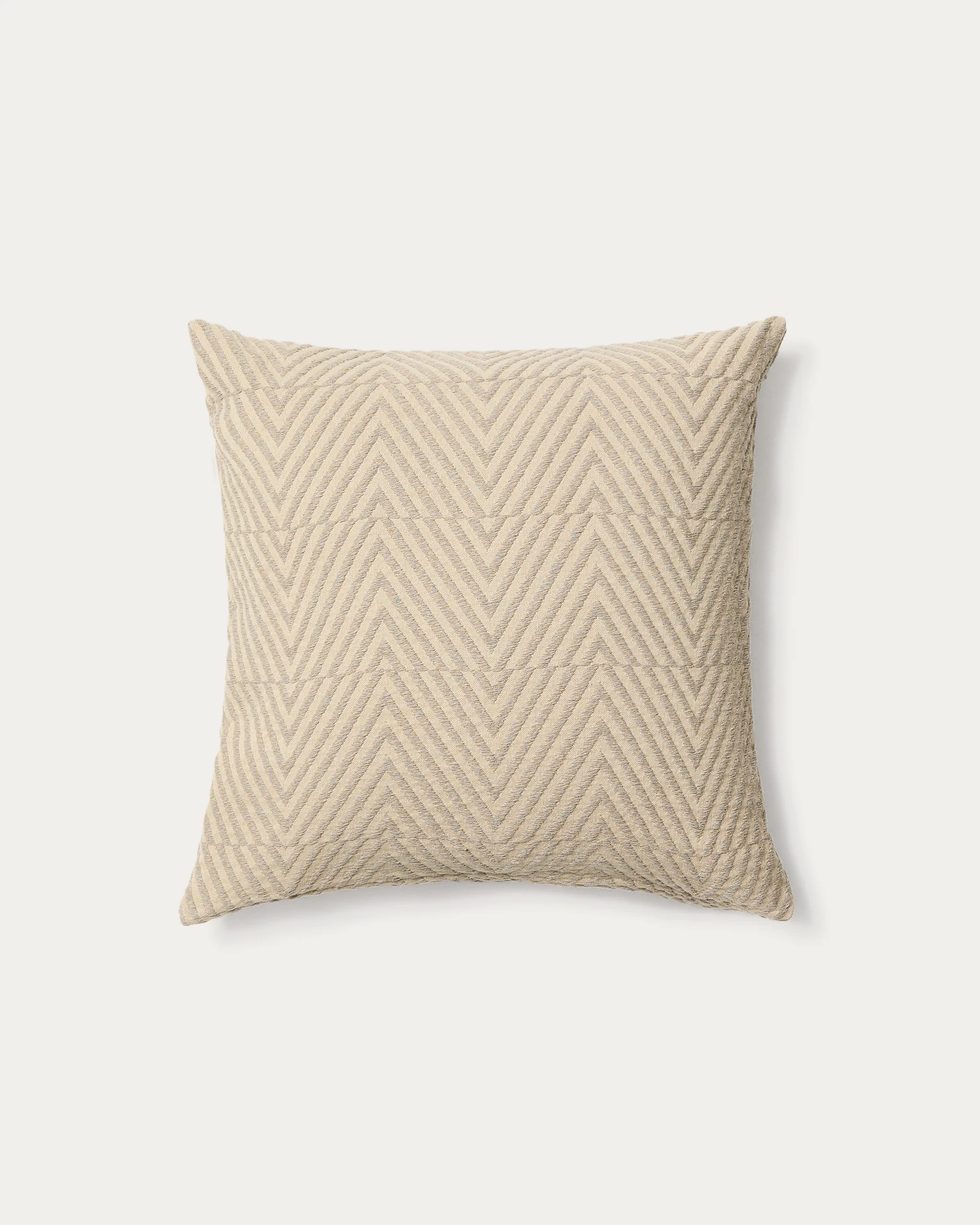 Lunver cushion cover in natural chevron jacquard 50 x 50 cm