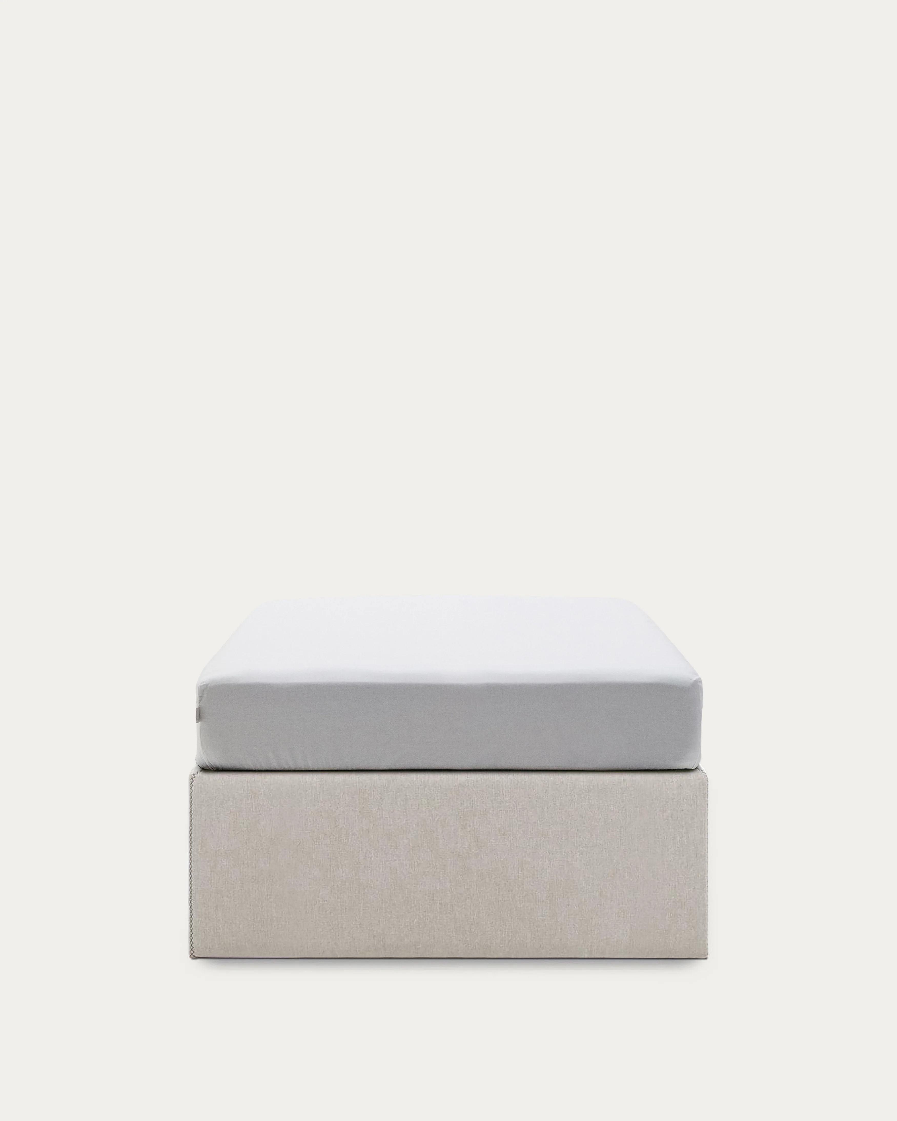 Matters ottoman bed base in beige for a 90 x 190 cm mattress