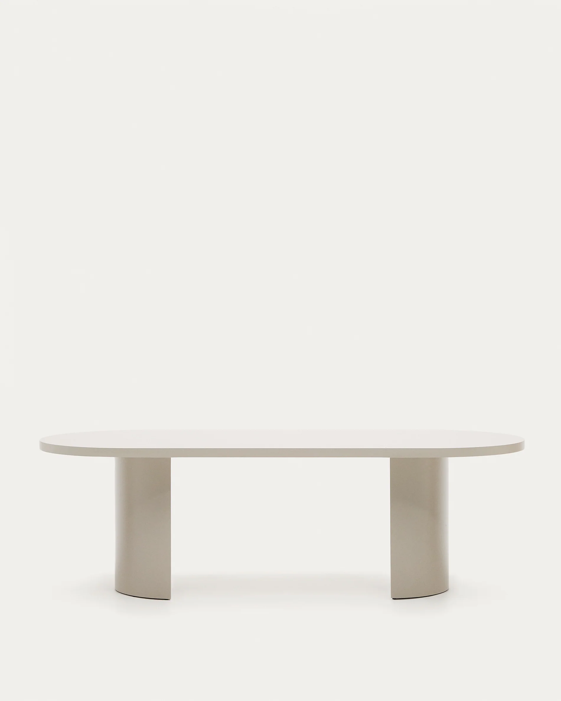 Nealy table in a lacquered MDF in an ecru finish, 240 x 100 cm