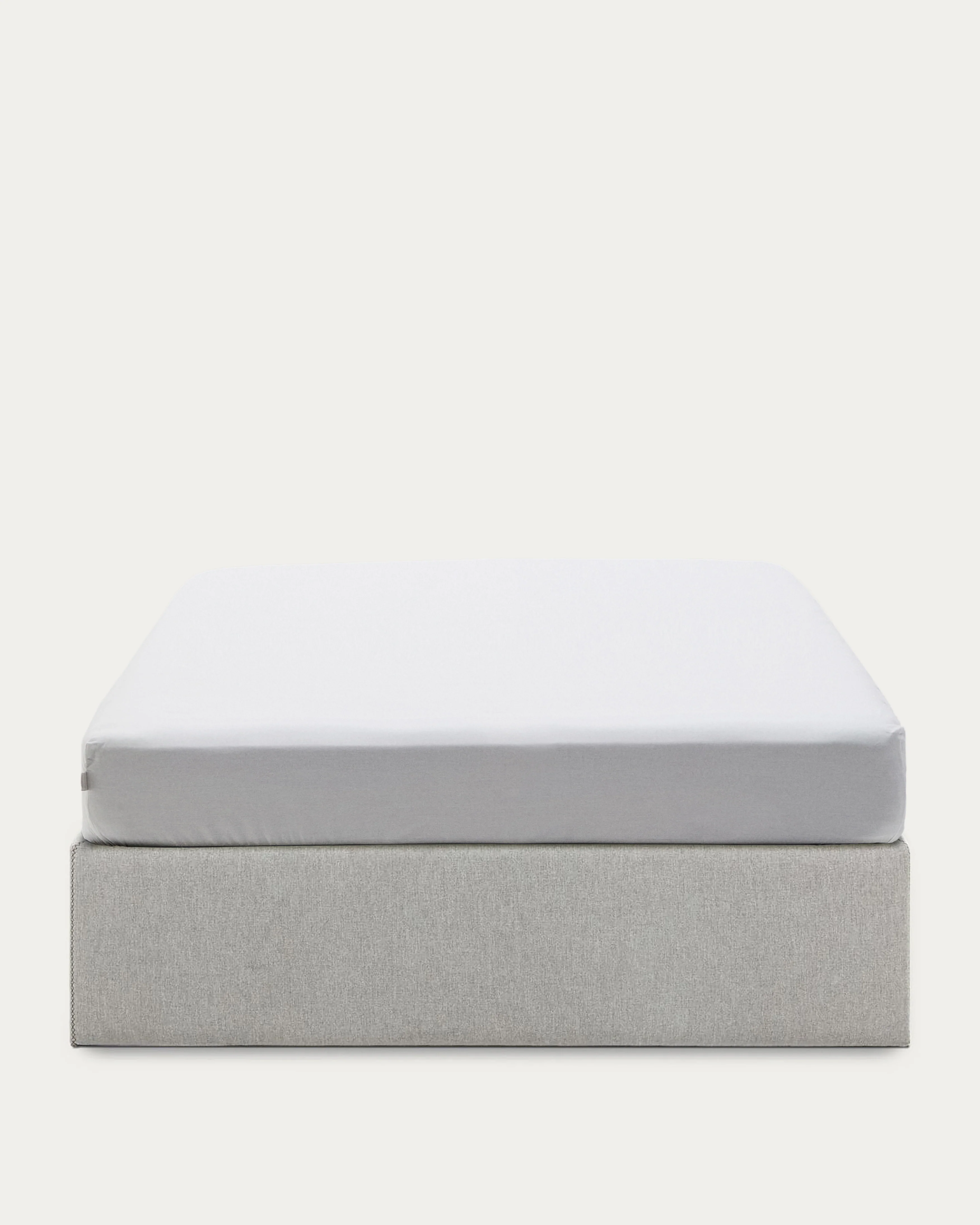 Matters ottoman bed base in grey for a 140 x 190 cm mattress