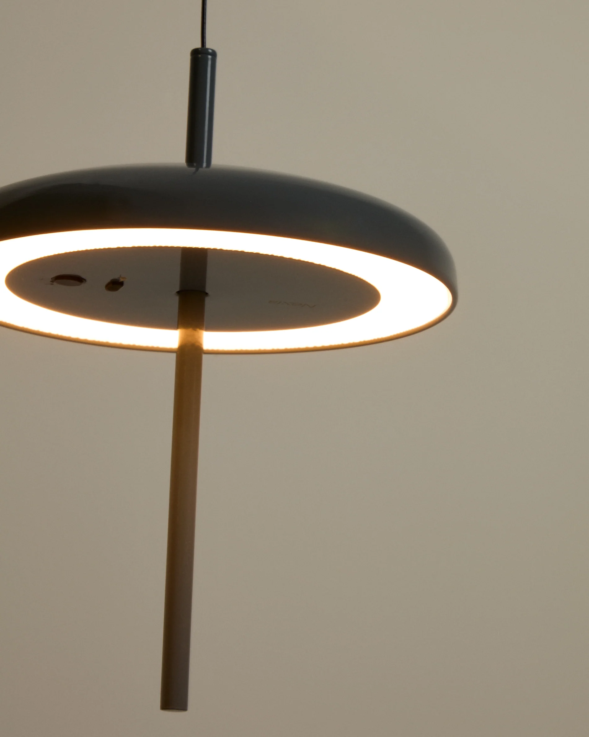 Porte blue aluminium portable ceiling lamp Ø 16 cm