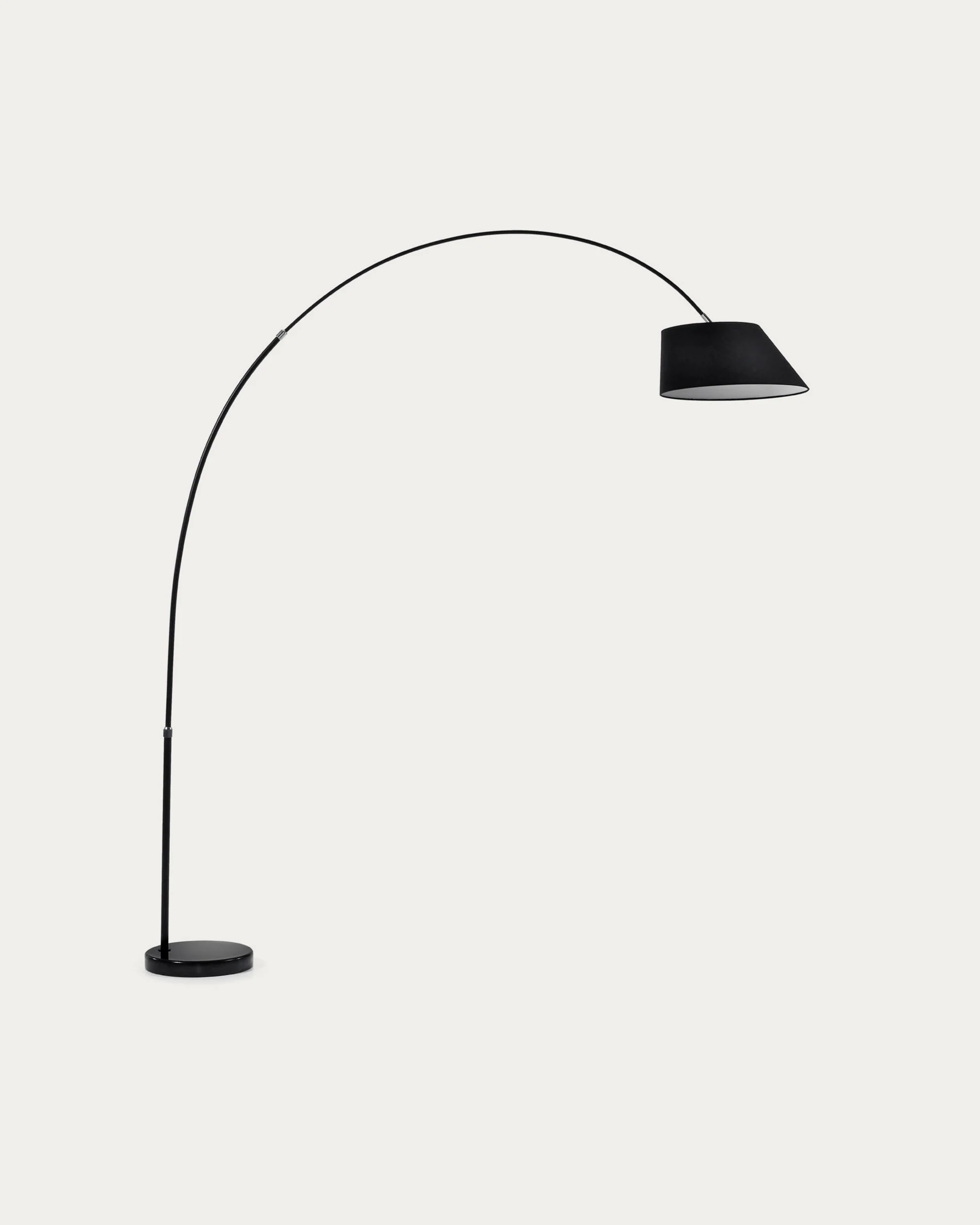 May steel floor lamp with black marble base