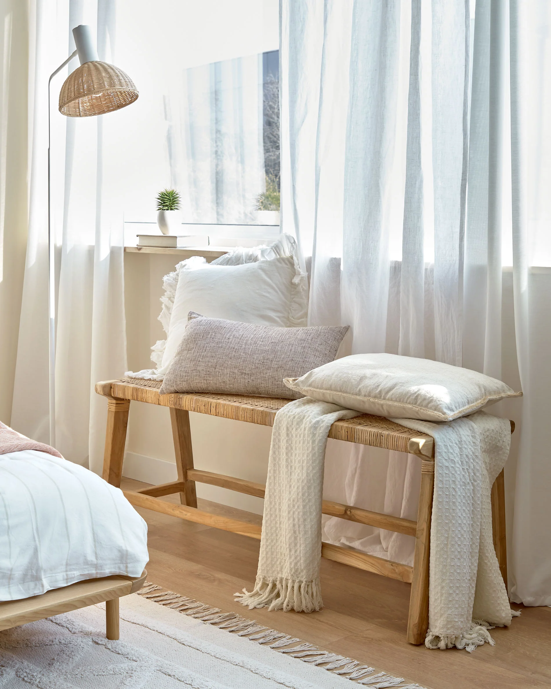 Beida solid teak bench 120 cm