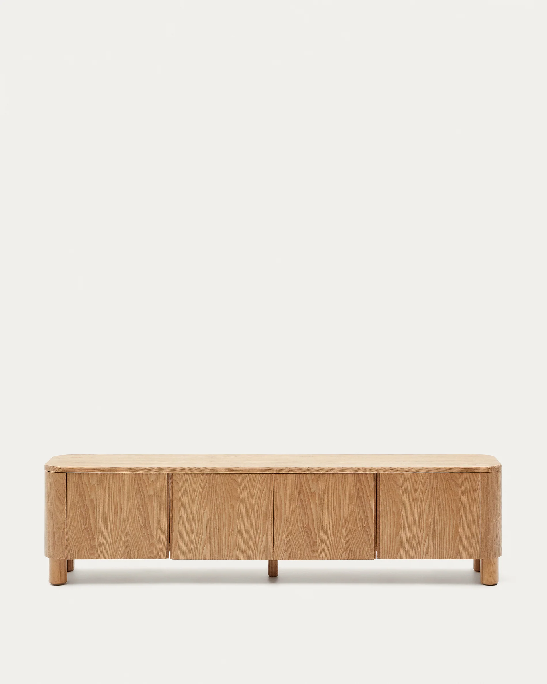 Salaya TV stand in ash plywood FSC Mix Credit, 200 cm x 52 cm