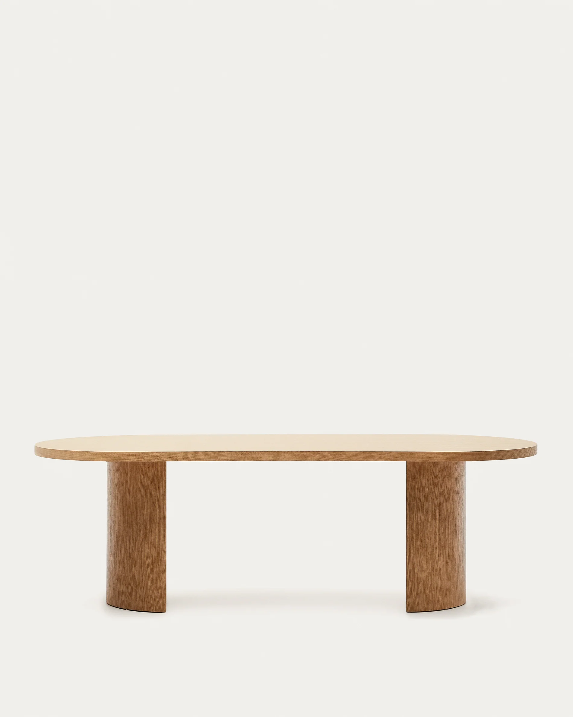 Nealy table with an oak veneer in a natural finish, 240 x 100 cm